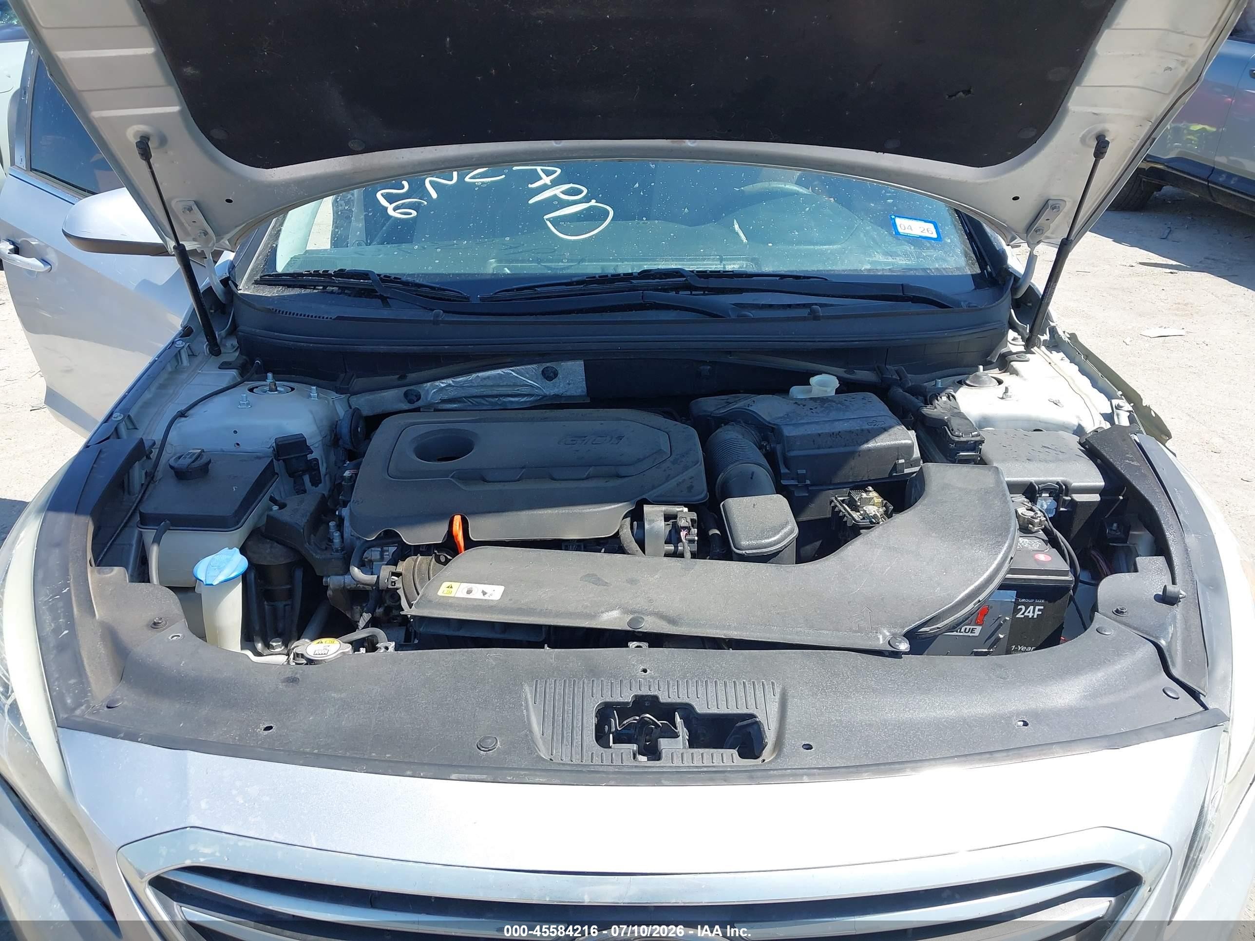 2015 Hyundai Sonata Se Silver vin: 5NPE24AF2FH256193