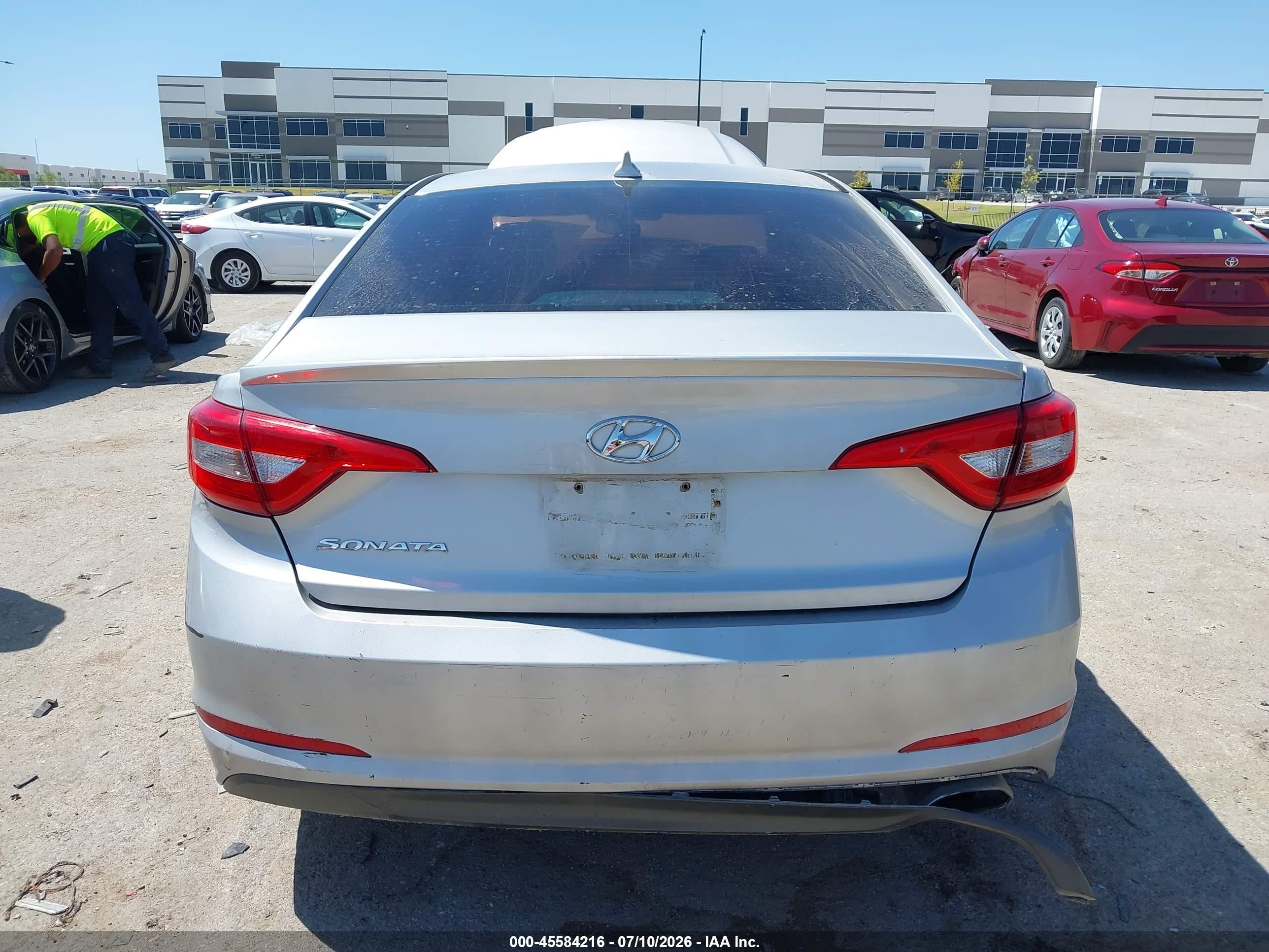 2015 Hyundai Sonata Se Silver vin: 5NPE24AF2FH256193