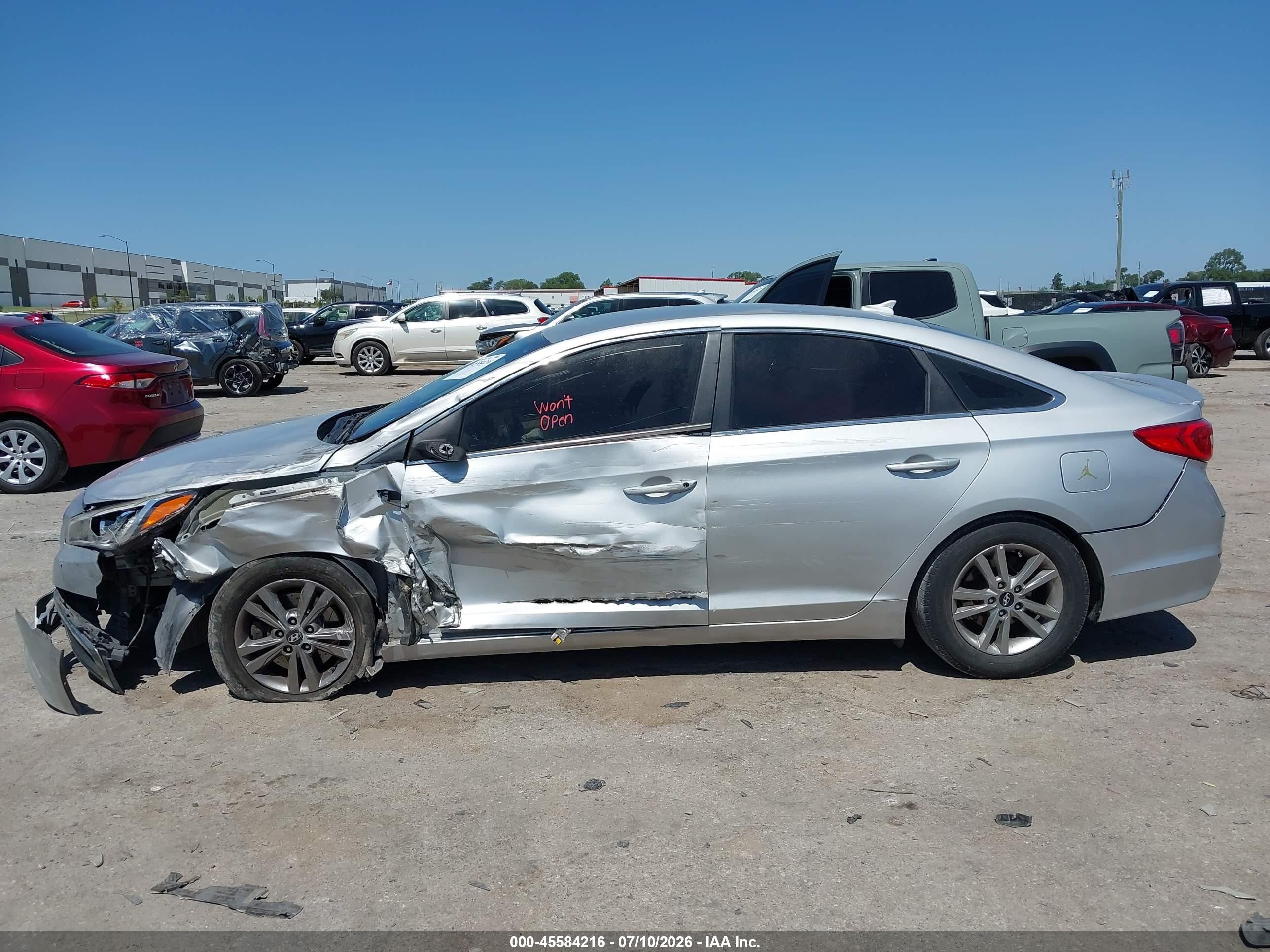 2015 Hyundai Sonata Se Silver vin: 5NPE24AF2FH256193