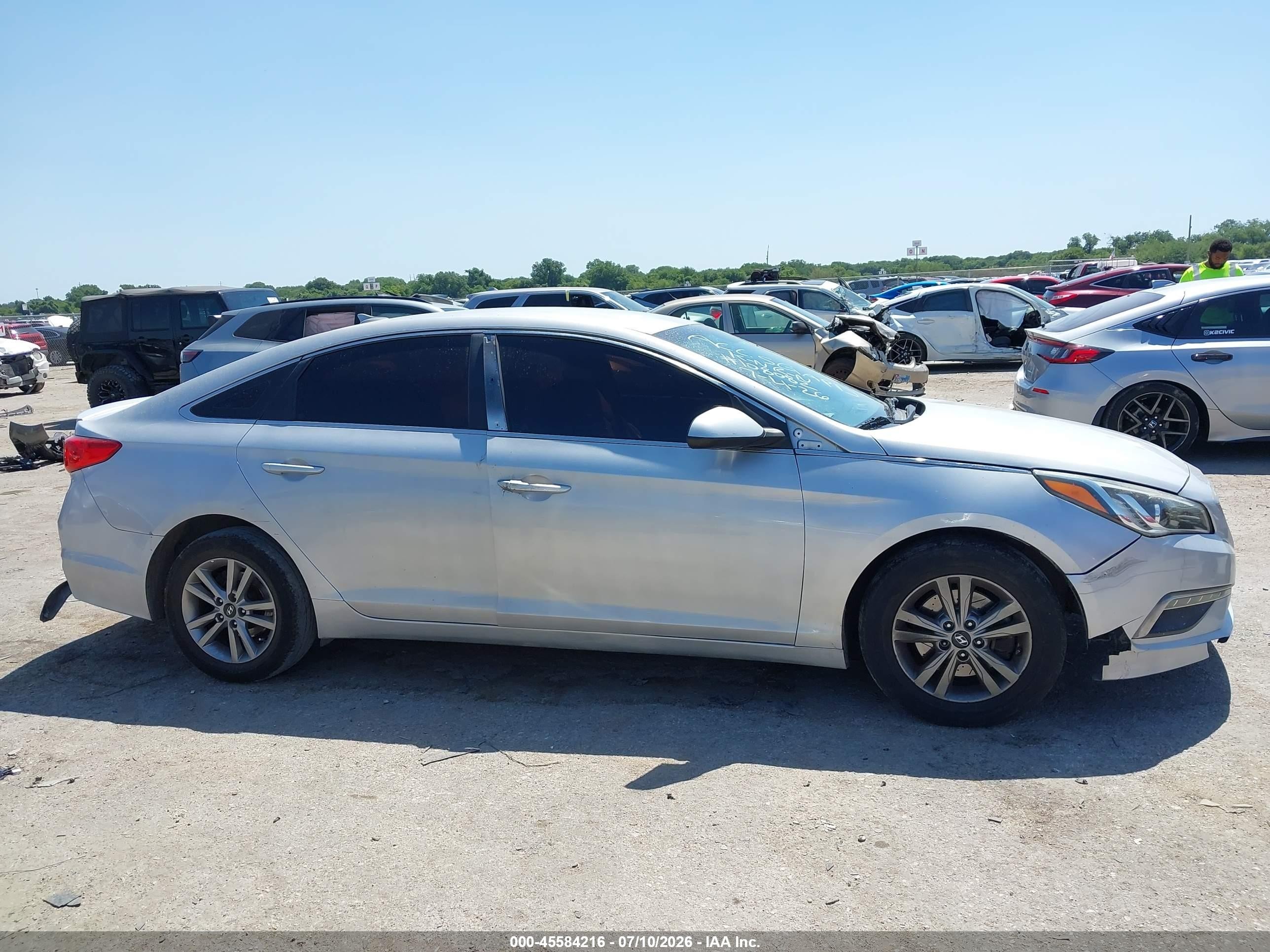 2015 Hyundai Sonata Se Silver vin: 5NPE24AF2FH256193