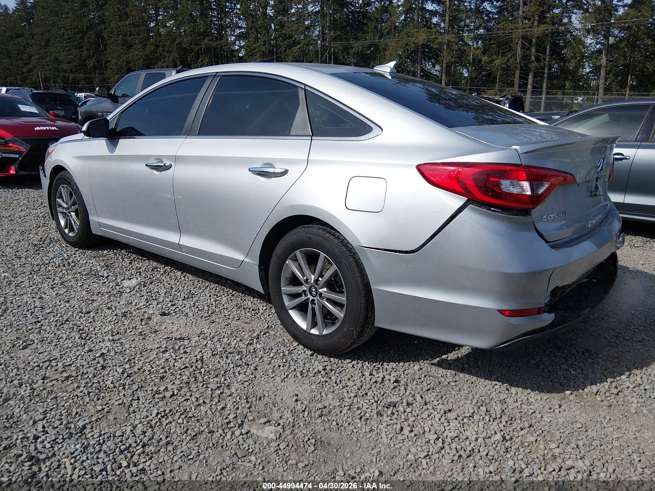 2016 Hyundai Sonata   Silver vin: 5NPE24AF2GH394270