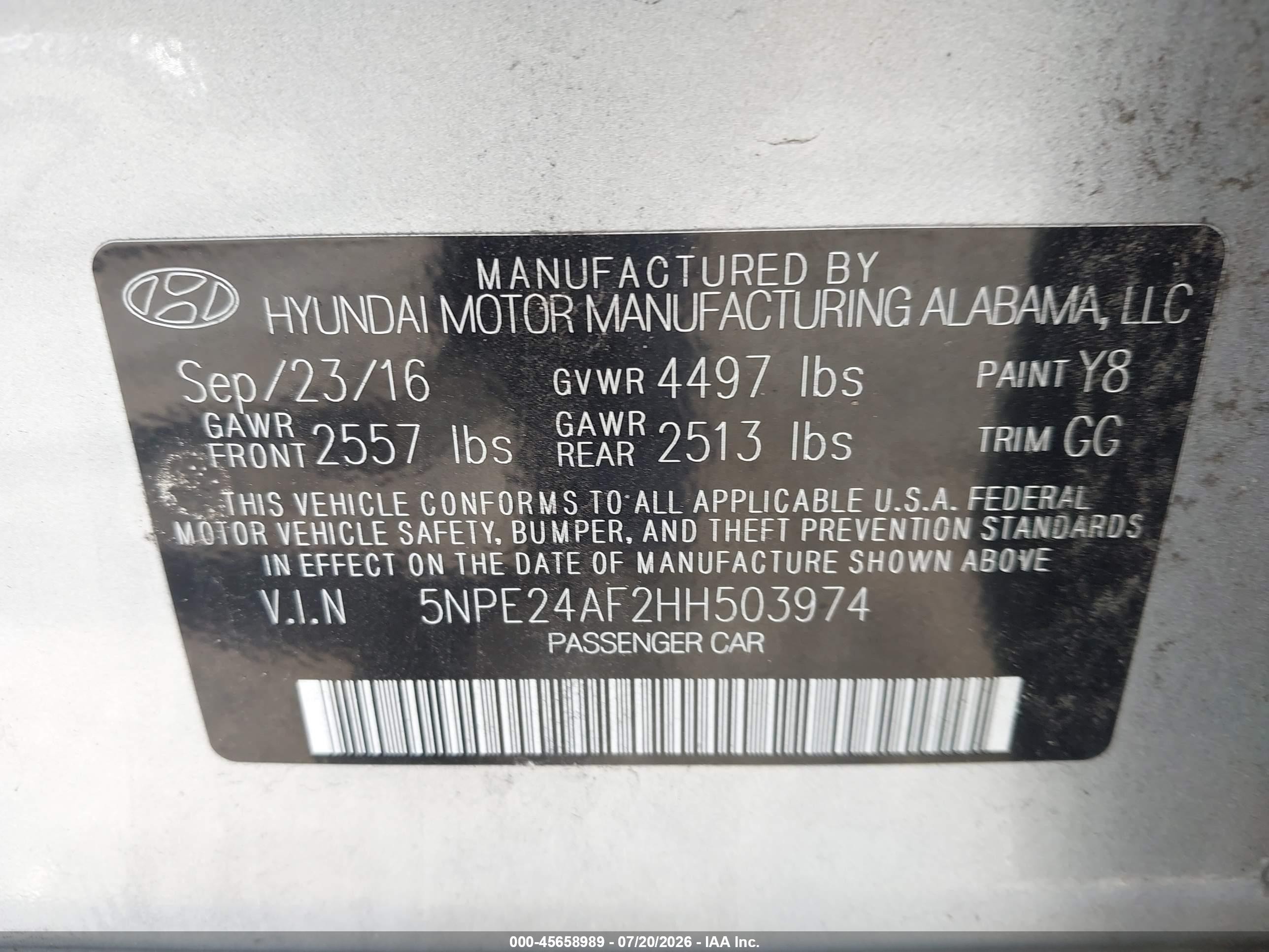 2017 Hyundai Sonata Серебряный vin: 5NPE24AF2HH503974