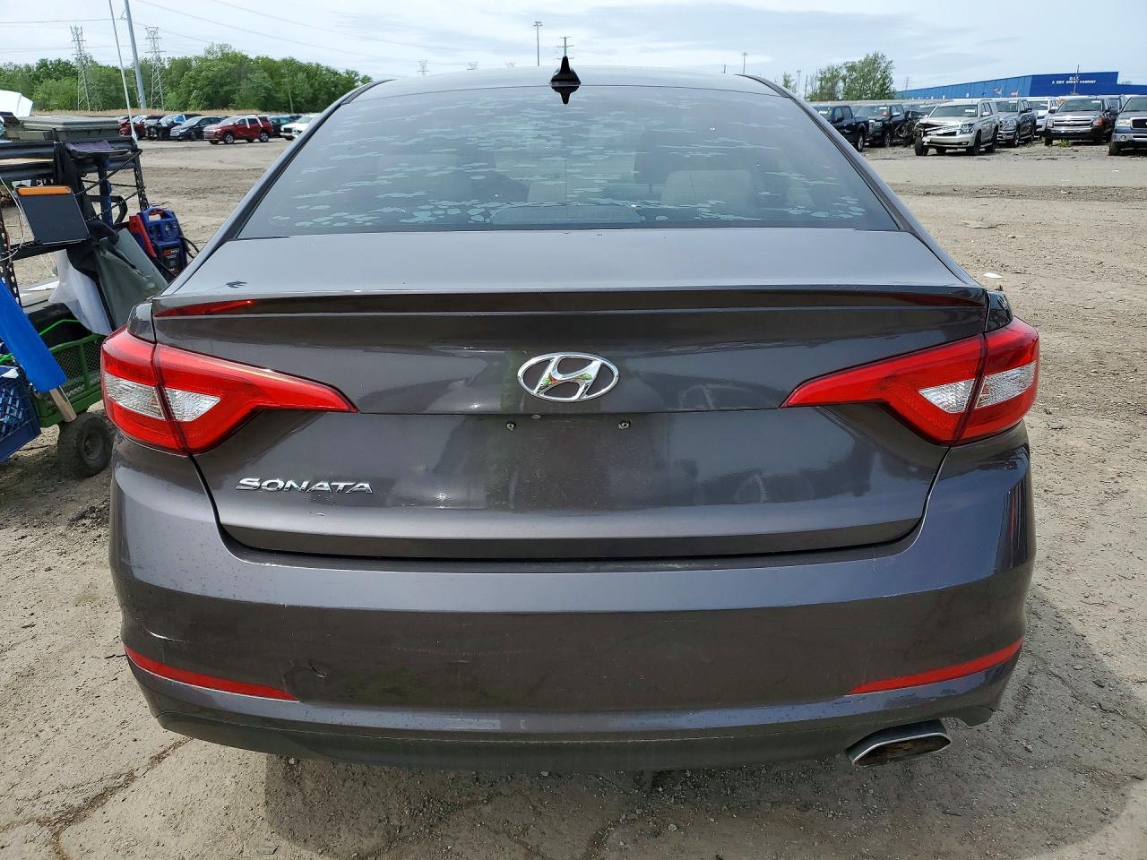 2017 Hyundai Sonata Se Gray vin: 5NPE24AF2HH504266