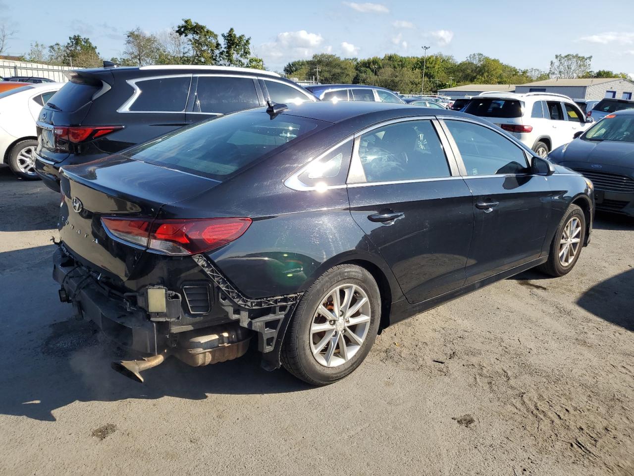 2018 Hyundai Sonata Se Черный vin: 5NPE24AF2JH724819