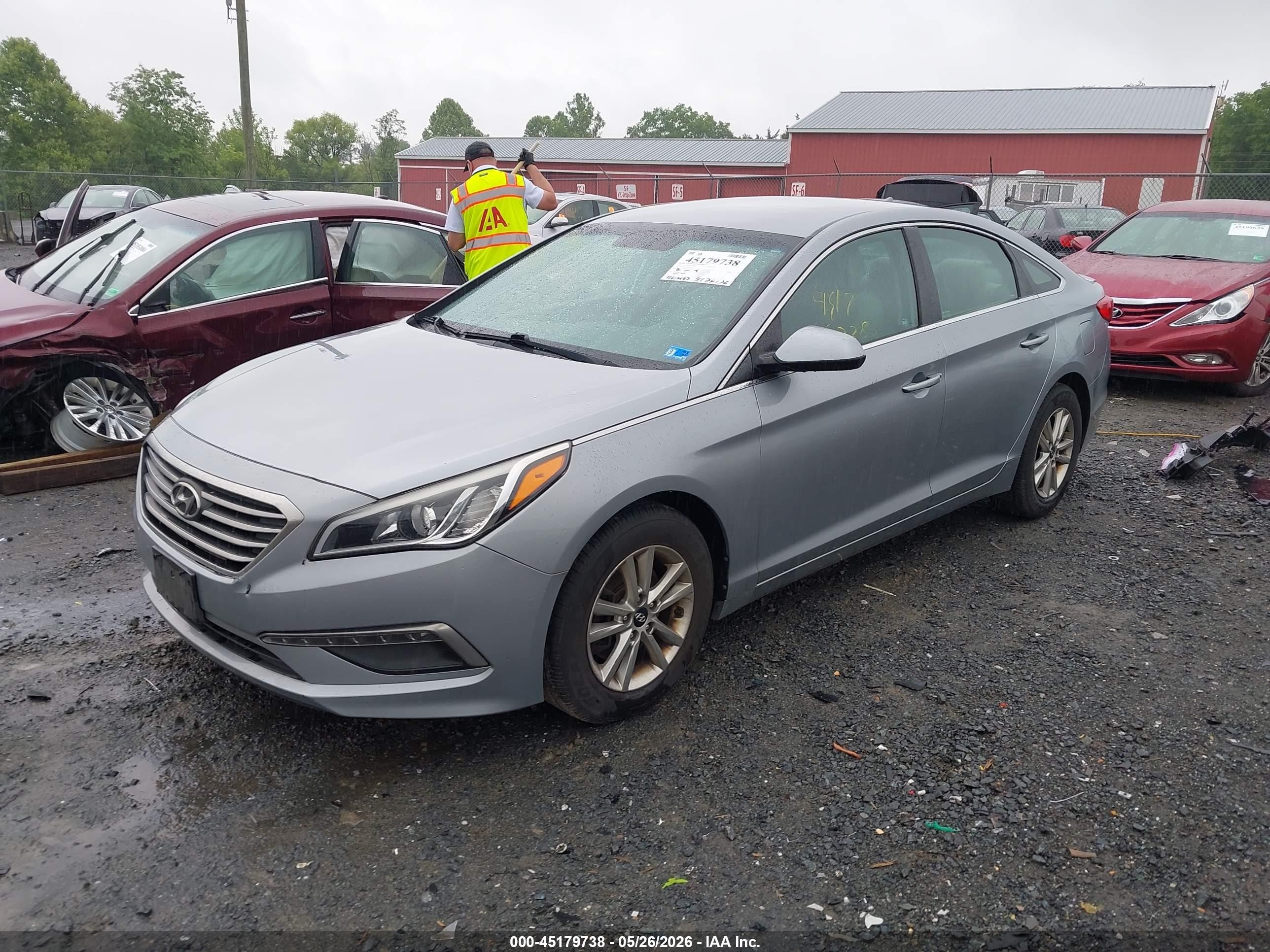 2015 Hyundai Sonata Se Silver vin: 5NPE24AF3FH008714