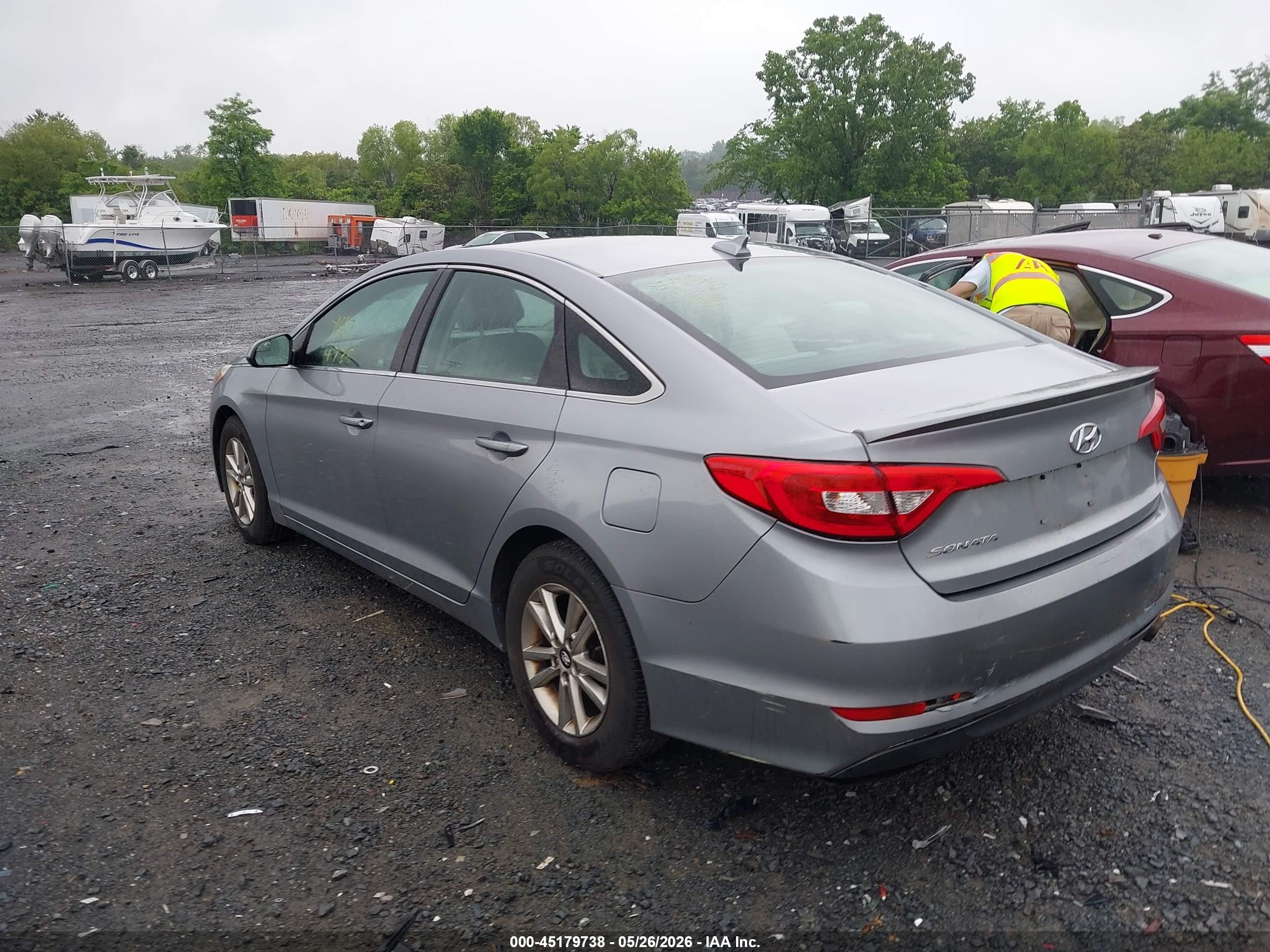 2015 Hyundai Sonata Se Silver vin: 5NPE24AF3FH008714