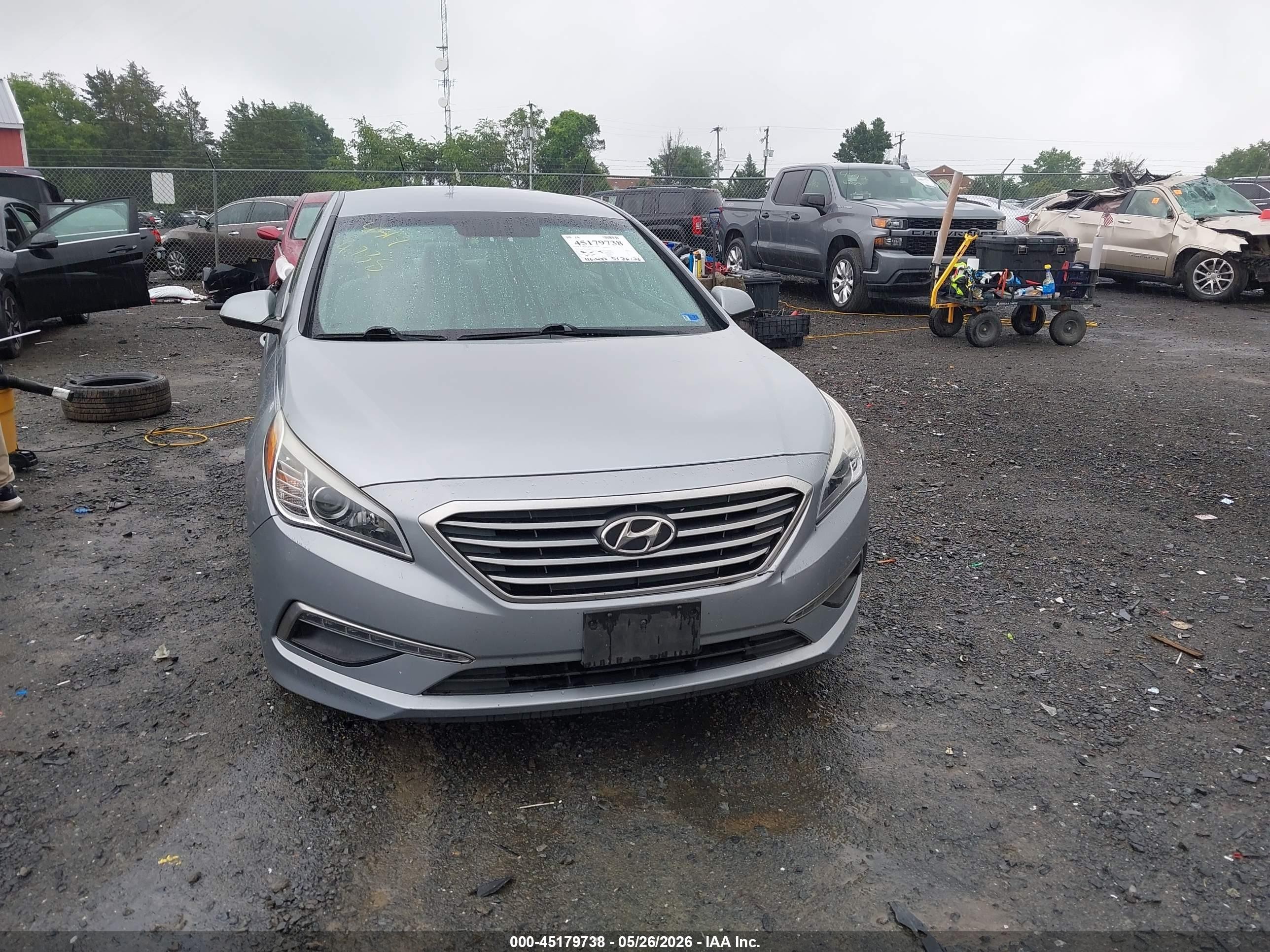 2015 Hyundai Sonata Se Silver vin: 5NPE24AF3FH008714