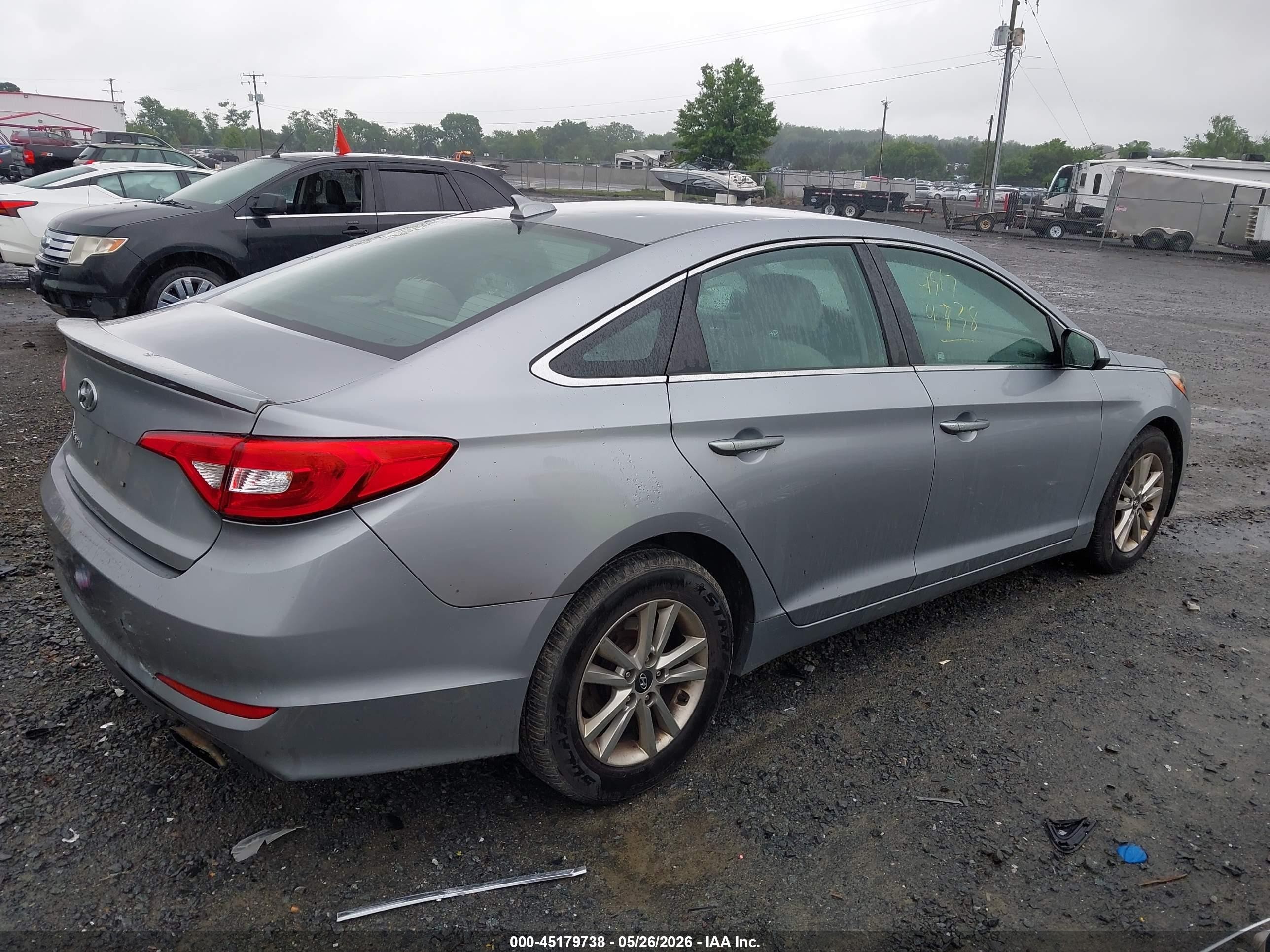 2015 Hyundai Sonata Se Silver vin: 5NPE24AF3FH008714