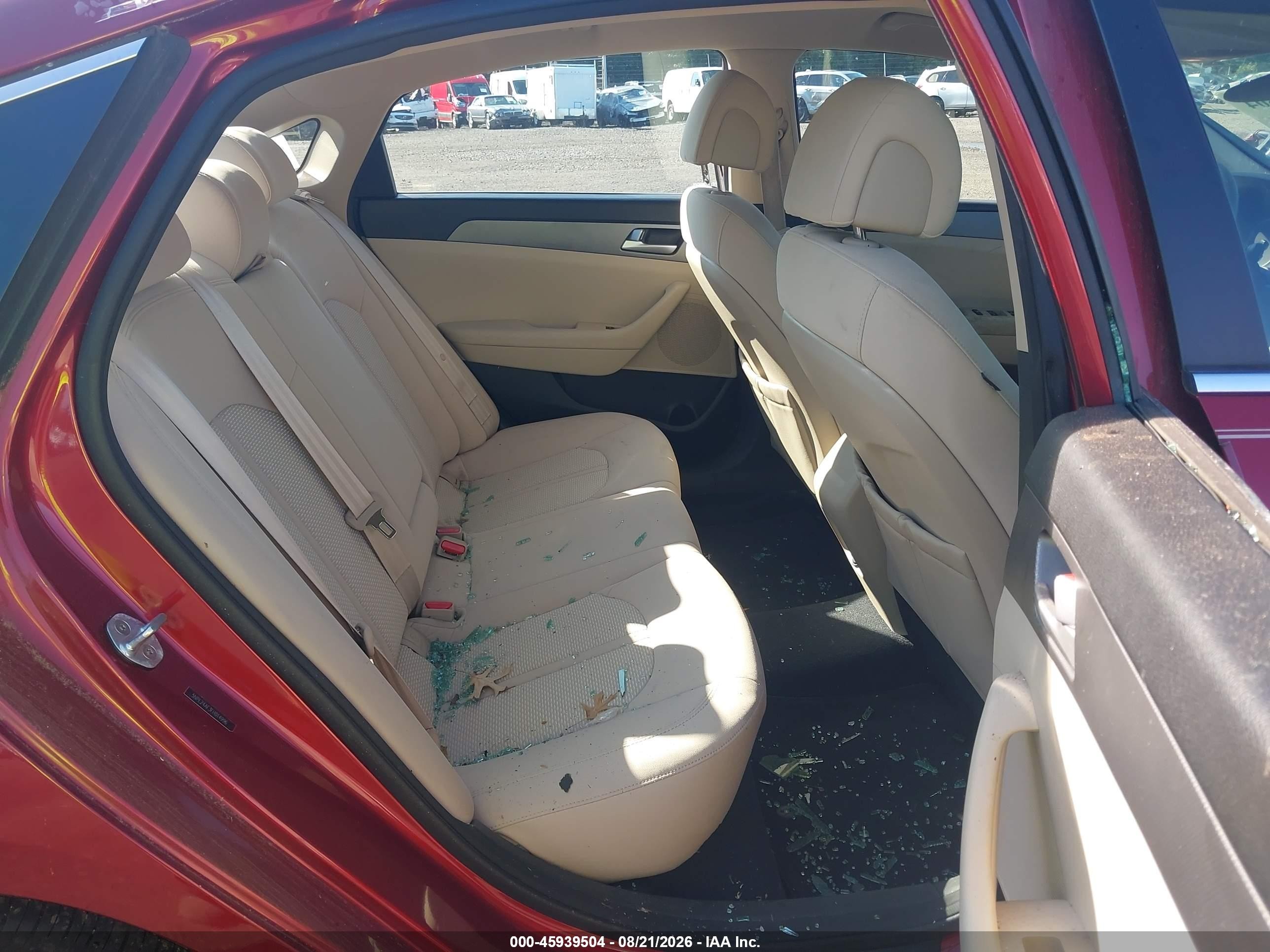 2015 Hyundai Sonata Se Red vin: 5NPE24AF3FH014996