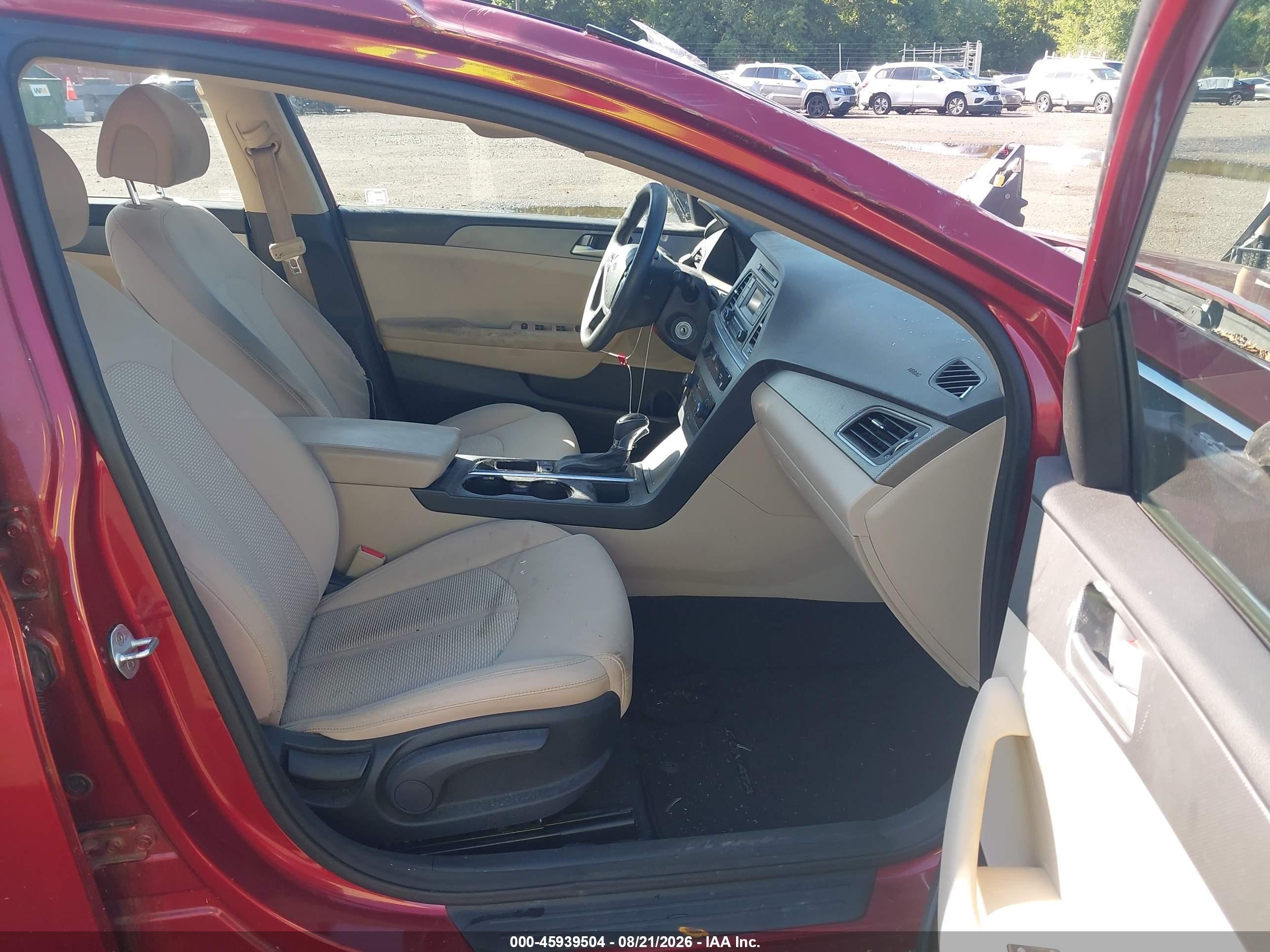2015 Hyundai Sonata Se Red vin: 5NPE24AF3FH014996