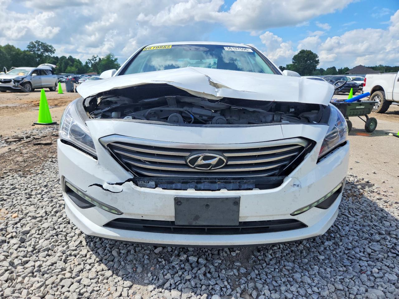 2015 Hyundai Sonata Se White vin: 5NPE24AF3FH038425