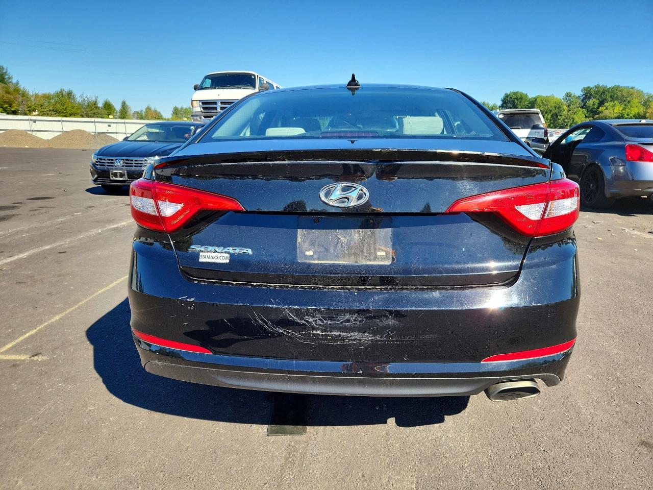 2015 Hyundai Sonata Se Black vin: 5NPE24AF3FH065205