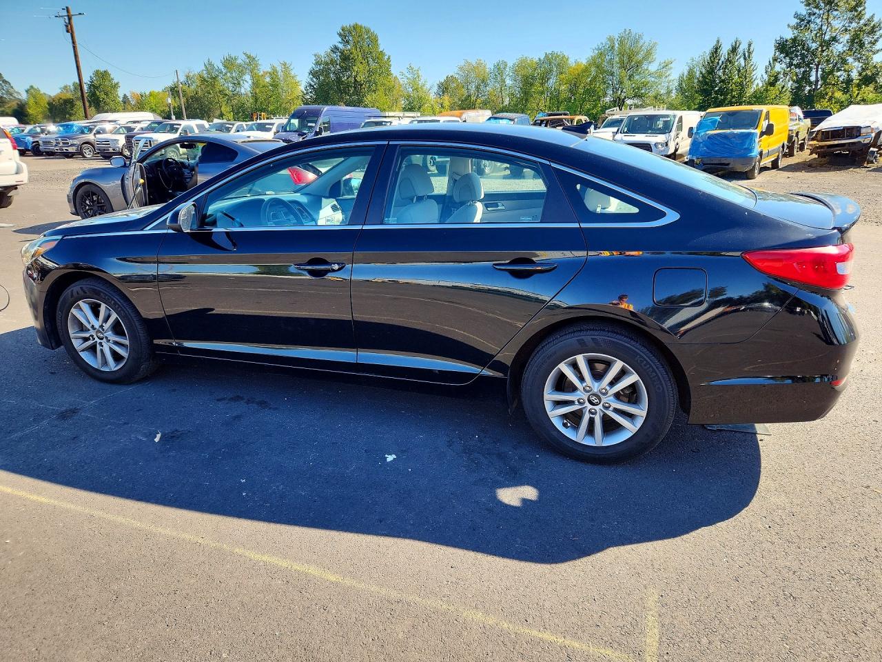 2015 Hyundai Sonata Se Black vin: 5NPE24AF3FH065205
