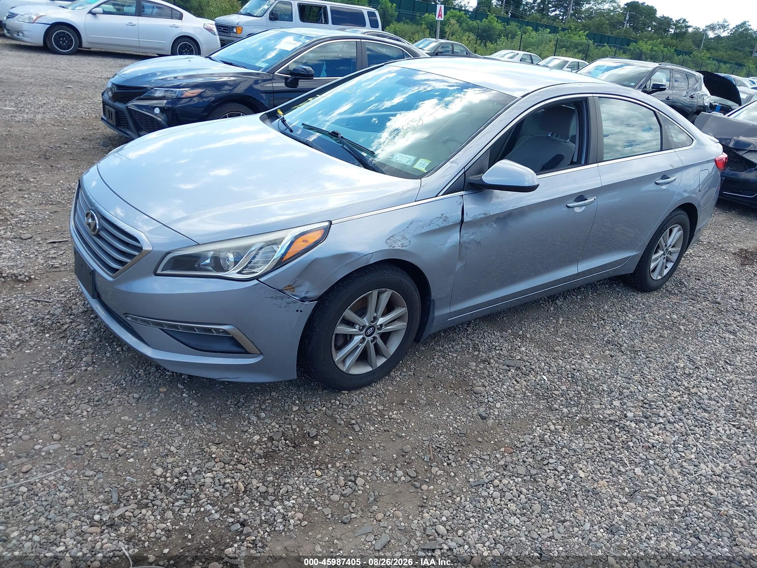 2015 Hyundai Sonata Se Silver vin: 5NPE24AF3FH096616
