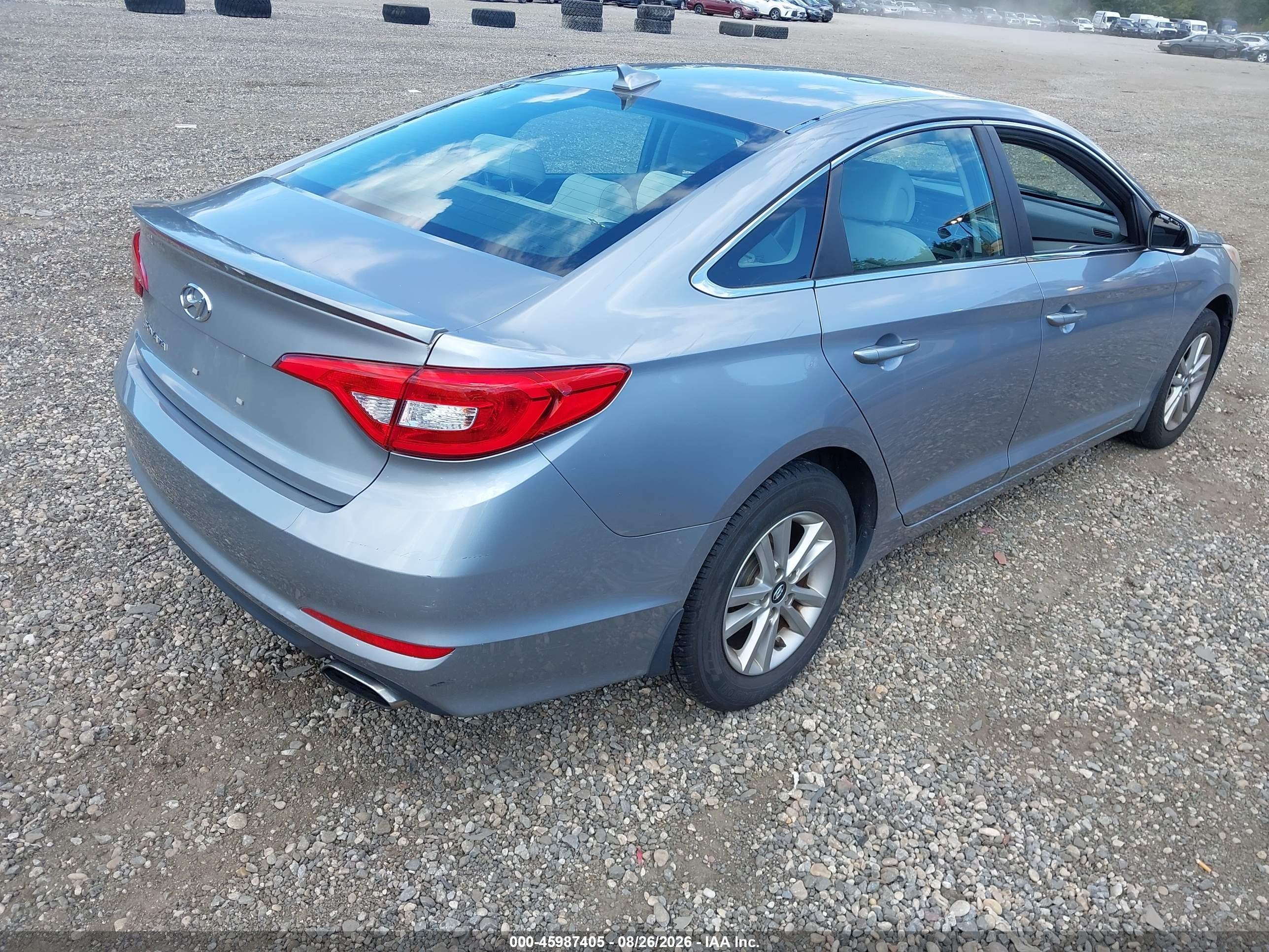2015 Hyundai Sonata Se Silver vin: 5NPE24AF3FH096616