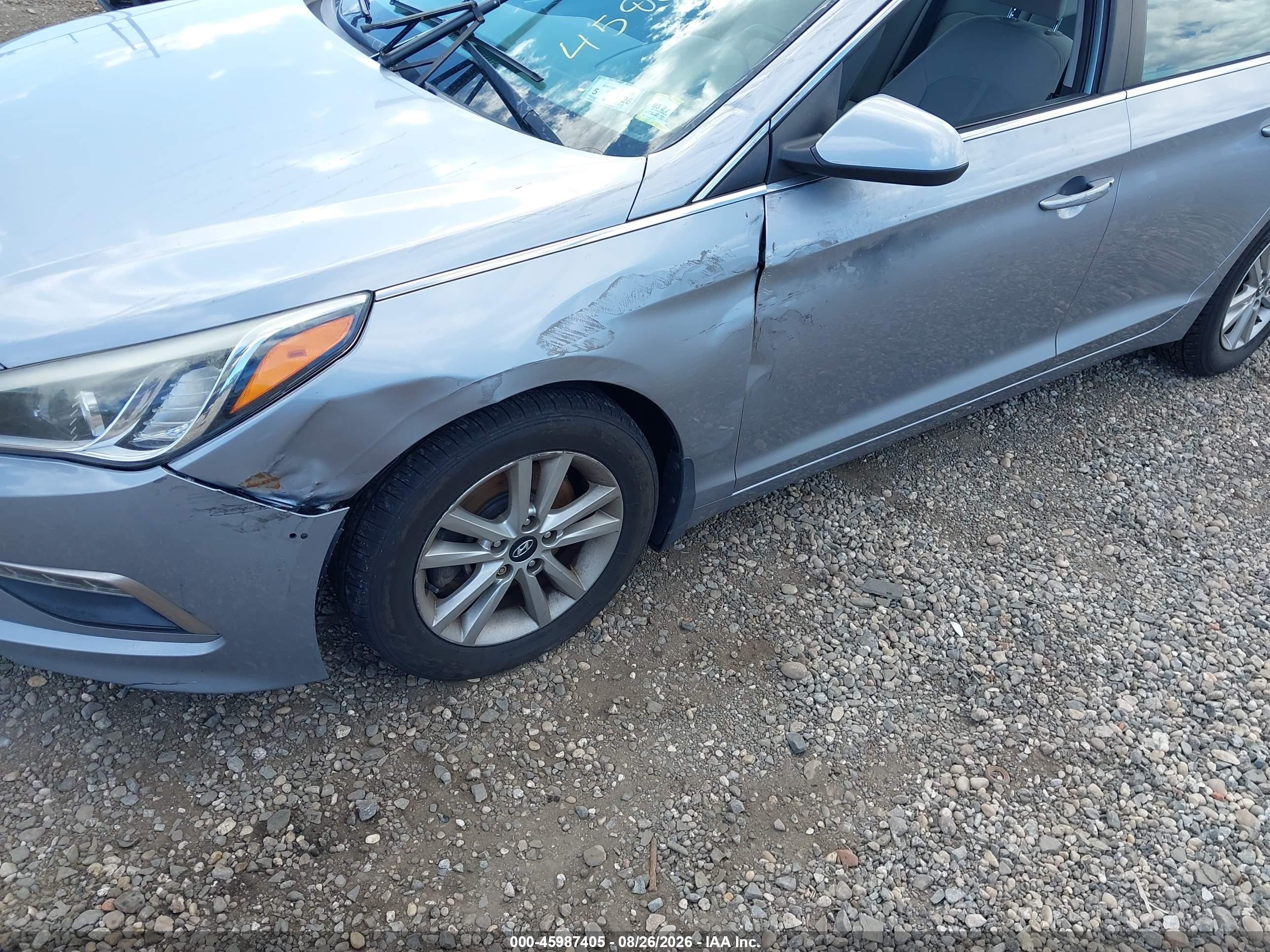 2015 Hyundai Sonata Se Silver vin: 5NPE24AF3FH096616
