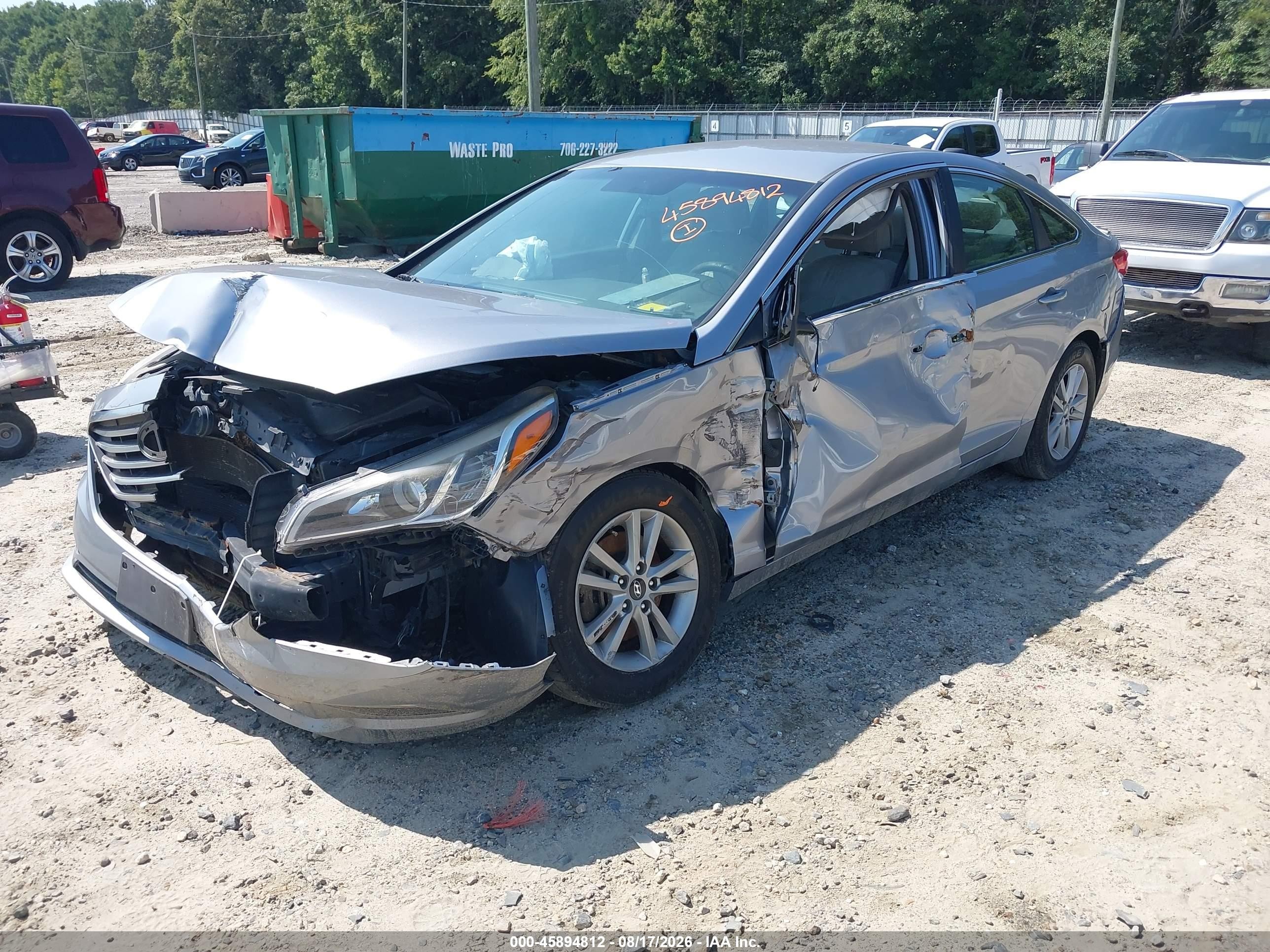 2015 Hyundai Sonata Se Silver vin: 5NPE24AF3FH133521