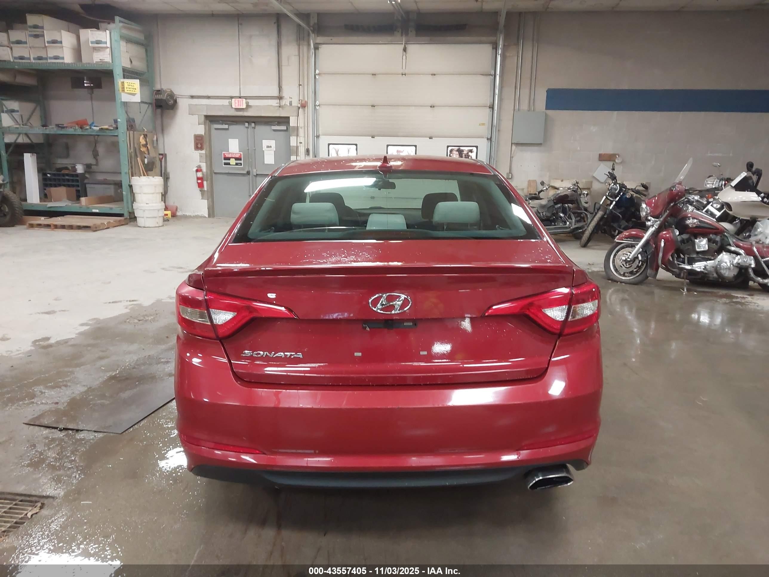 2015 Hyundai Sonata Se Красный vin: 5NPE24AF3FH136628