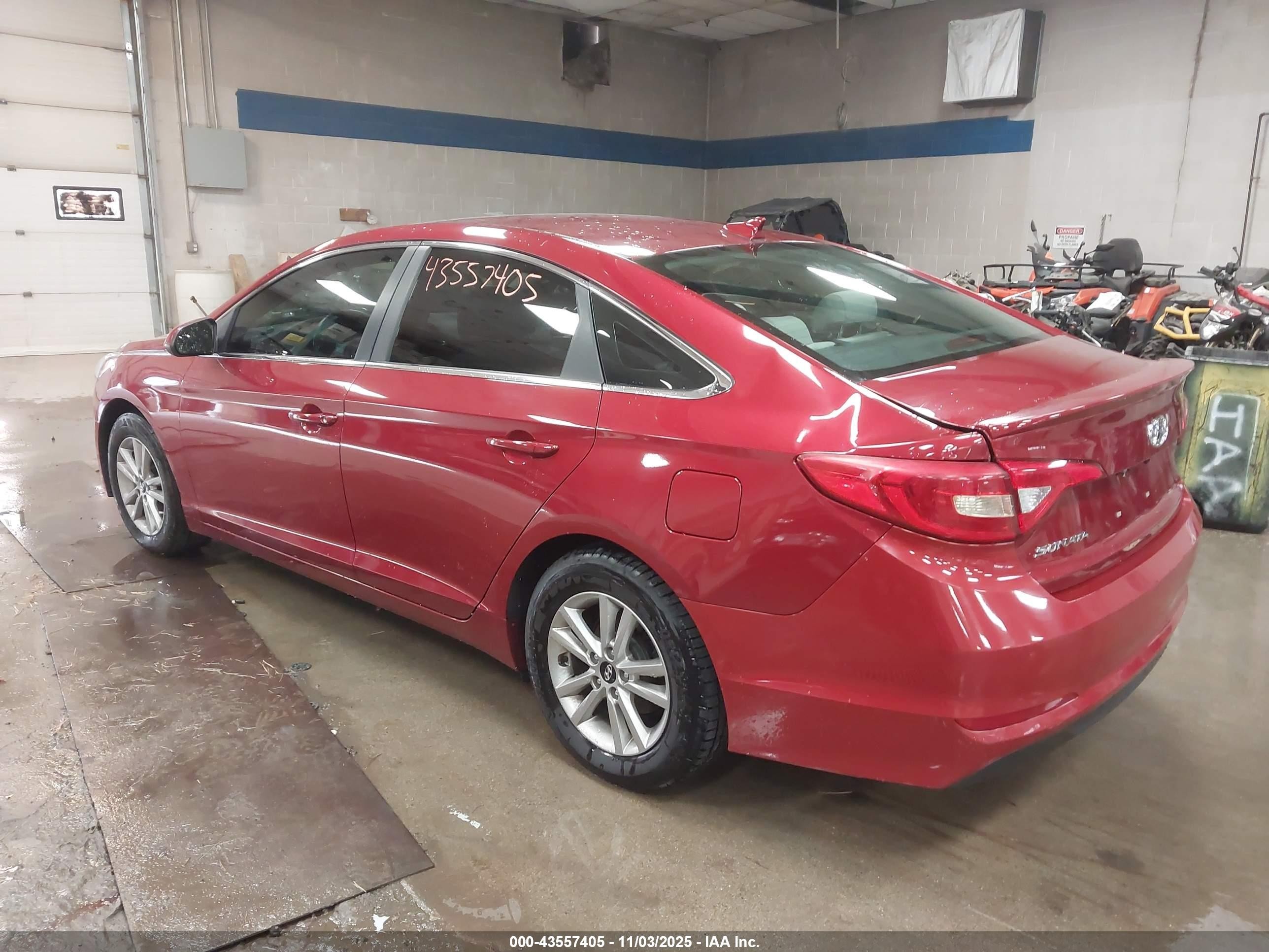 2015 Hyundai Sonata Se Красный vin: 5NPE24AF3FH136628