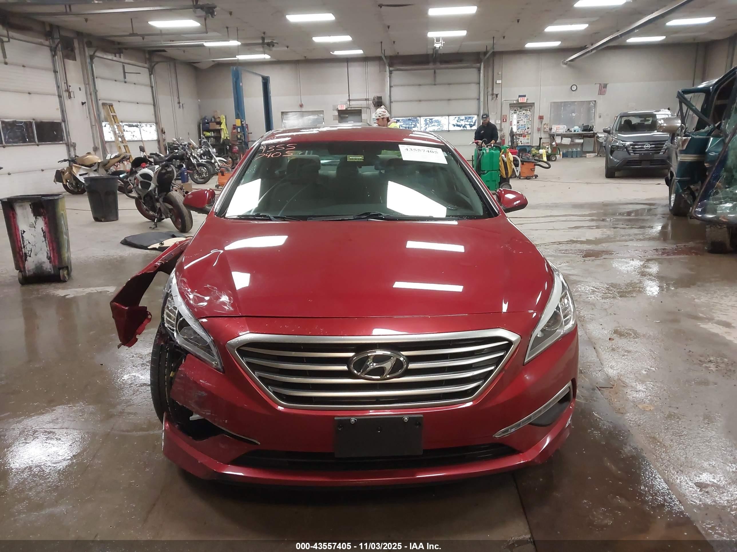 2015 Hyundai Sonata Se Красный vin: 5NPE24AF3FH136628