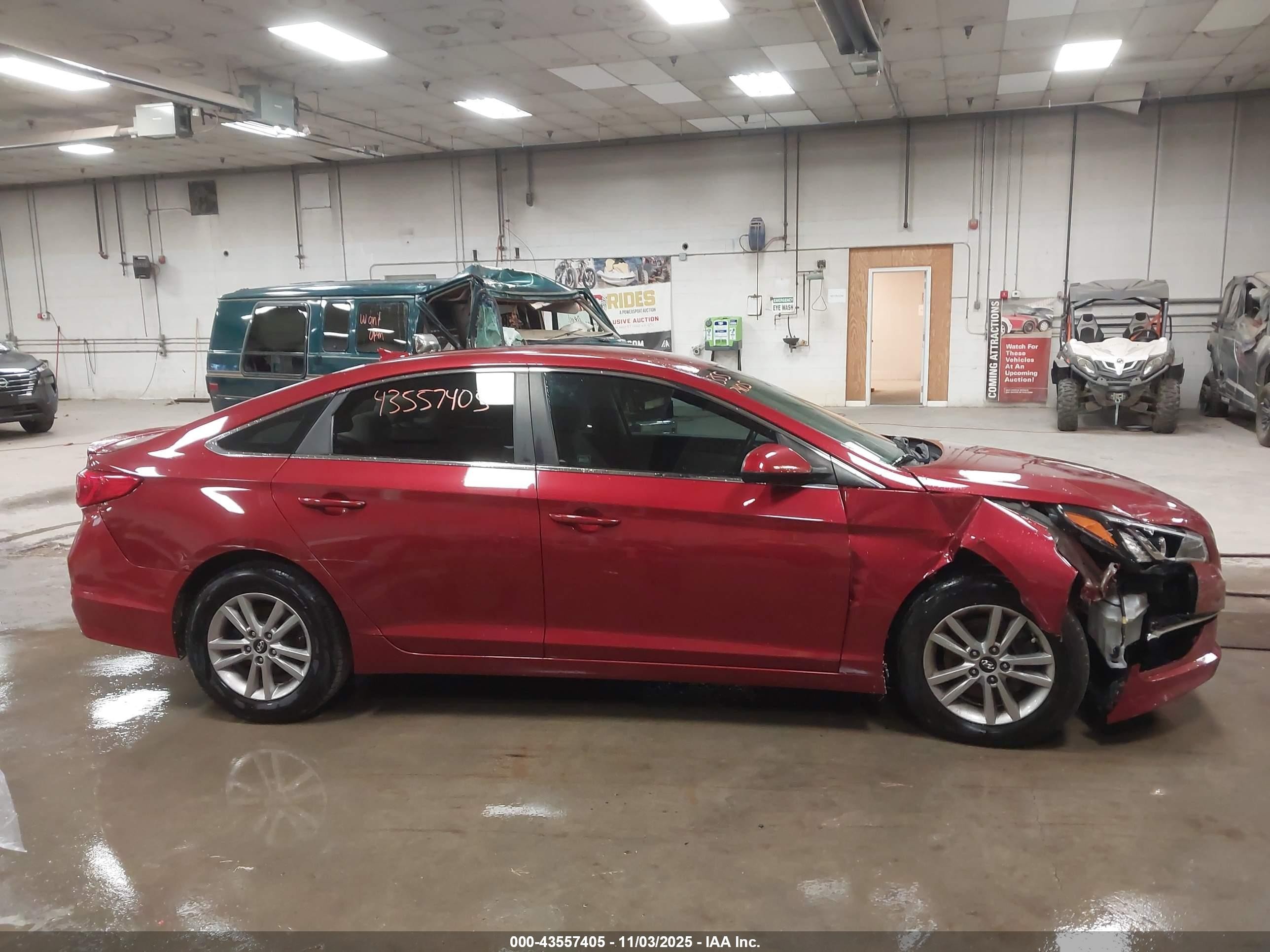 2015 Hyundai Sonata Se Красный vin: 5NPE24AF3FH136628