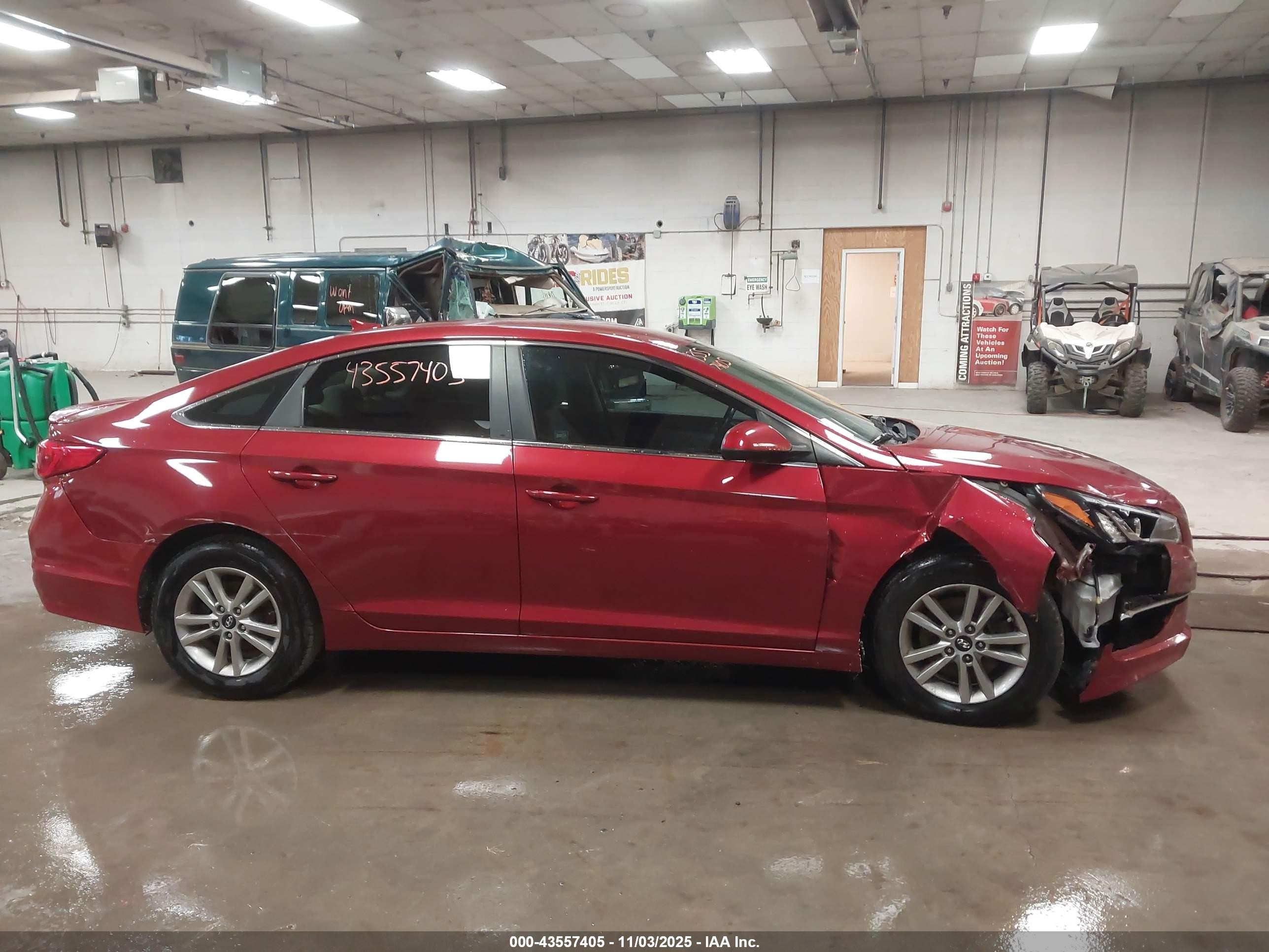 2015 Hyundai Sonata Se Красный vin: 5NPE24AF3FH136628