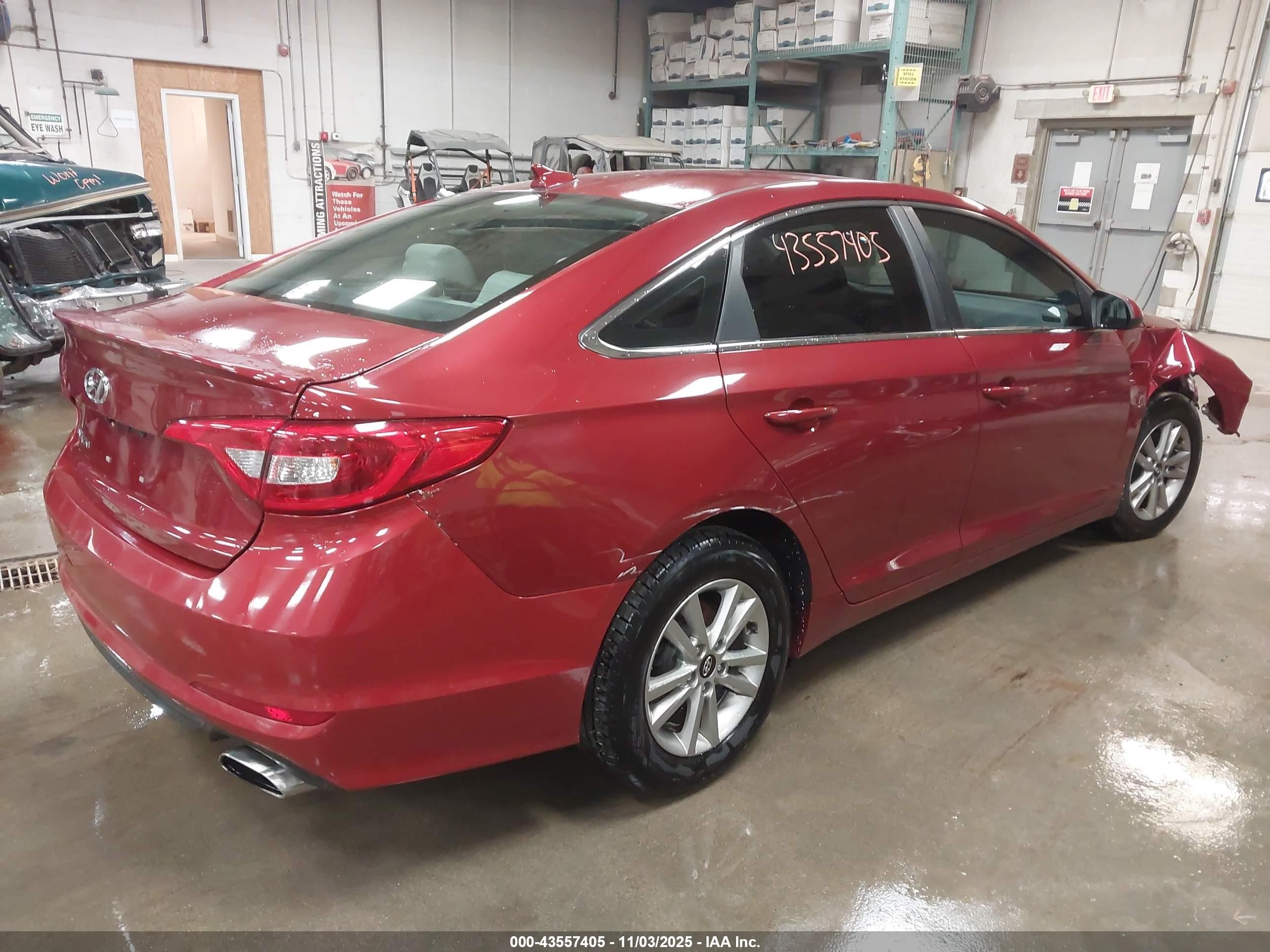 2015 Hyundai Sonata Se Красный vin: 5NPE24AF3FH136628