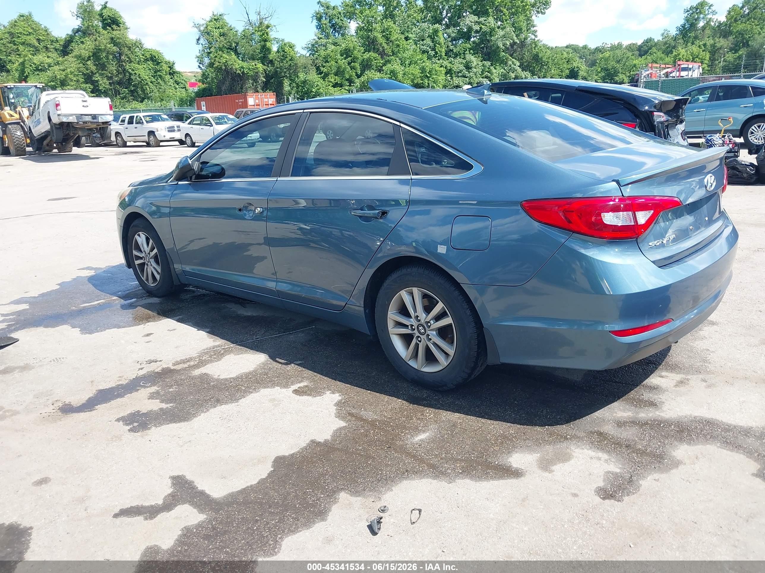 2015 Hyundai Sonata Se Blue vin: 5NPE24AF3FH142364