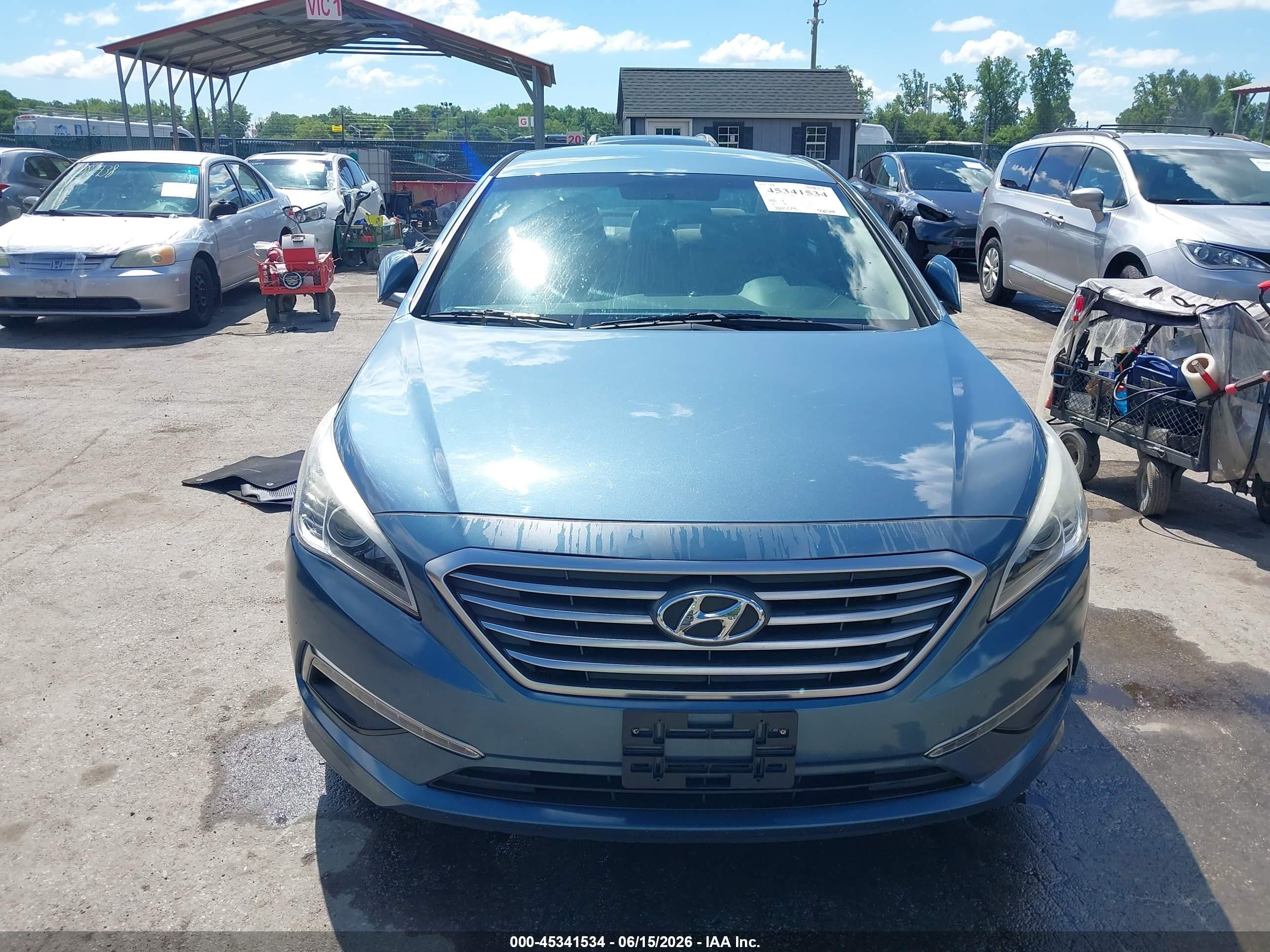 2015 Hyundai Sonata Se Blue vin: 5NPE24AF3FH142364