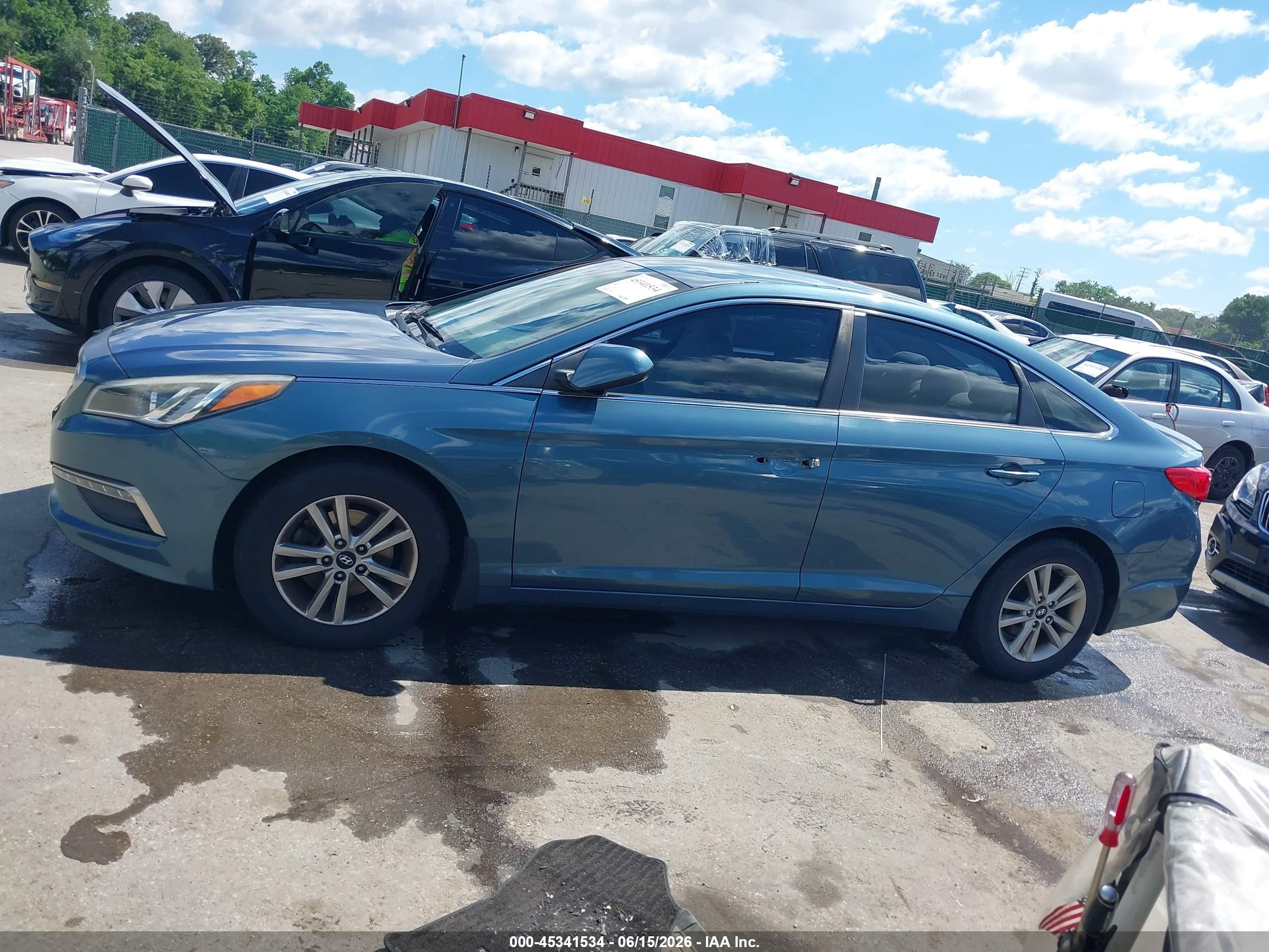 2015 Hyundai Sonata Se Blue vin: 5NPE24AF3FH142364