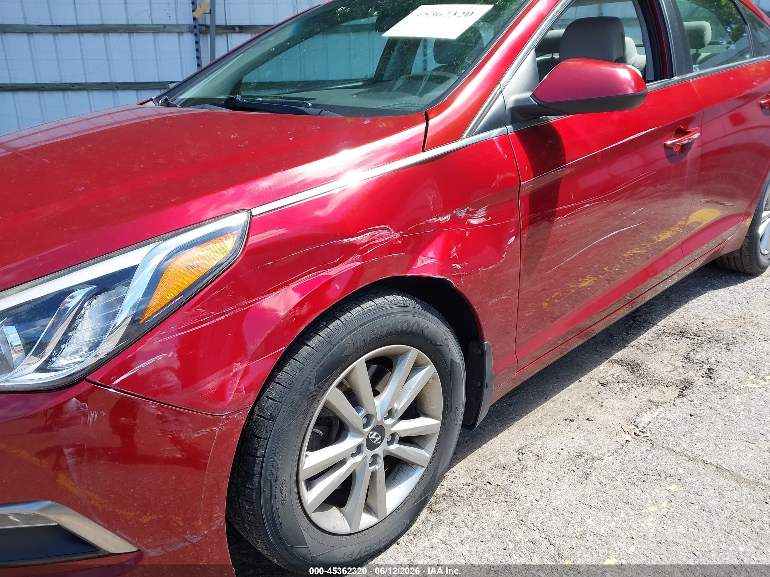 2015 Hyundai Sonata Se Красный vin: 5NPE24AF3FH144261