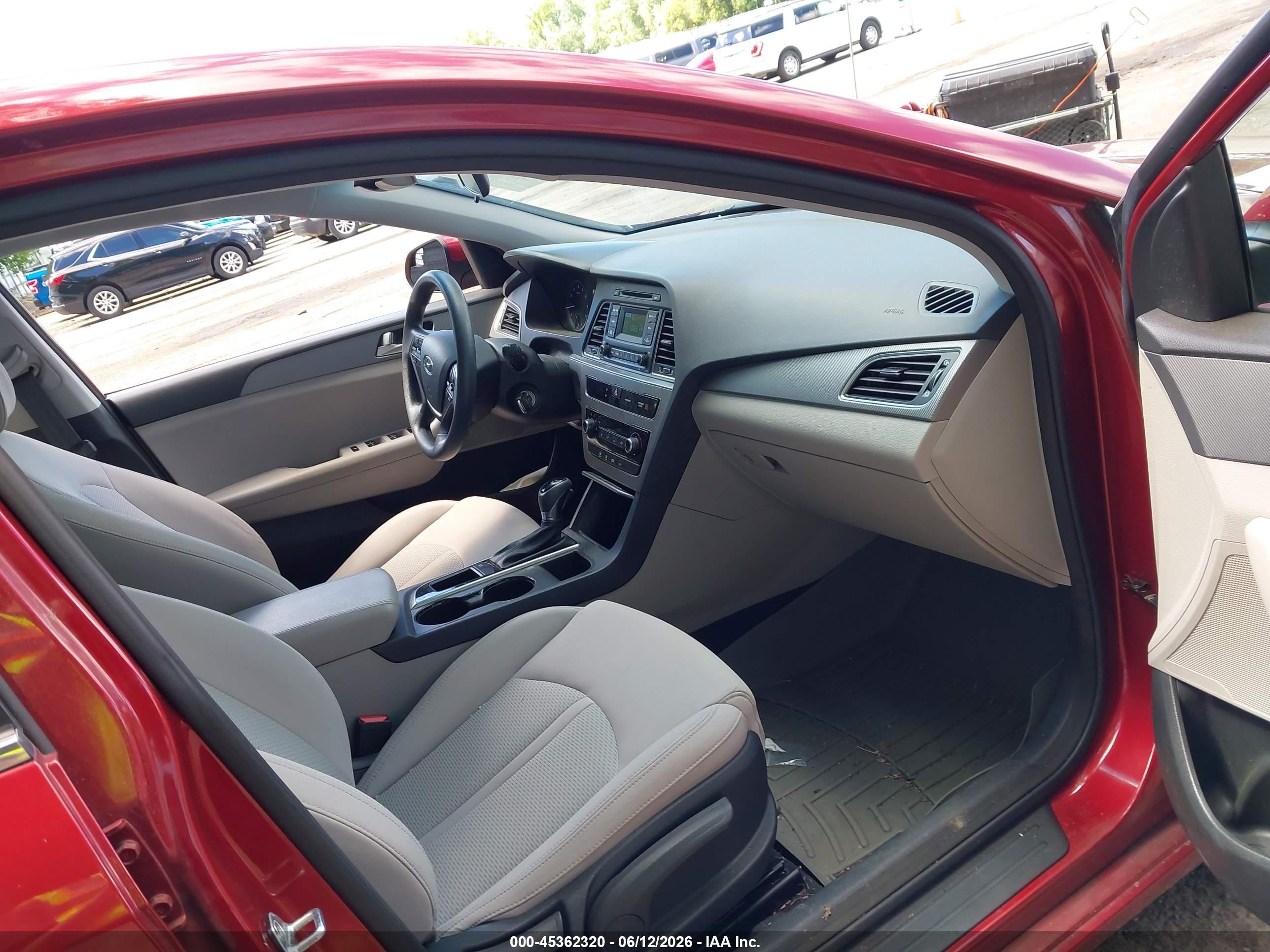 2015 Hyundai Sonata Se Красный vin: 5NPE24AF3FH144261