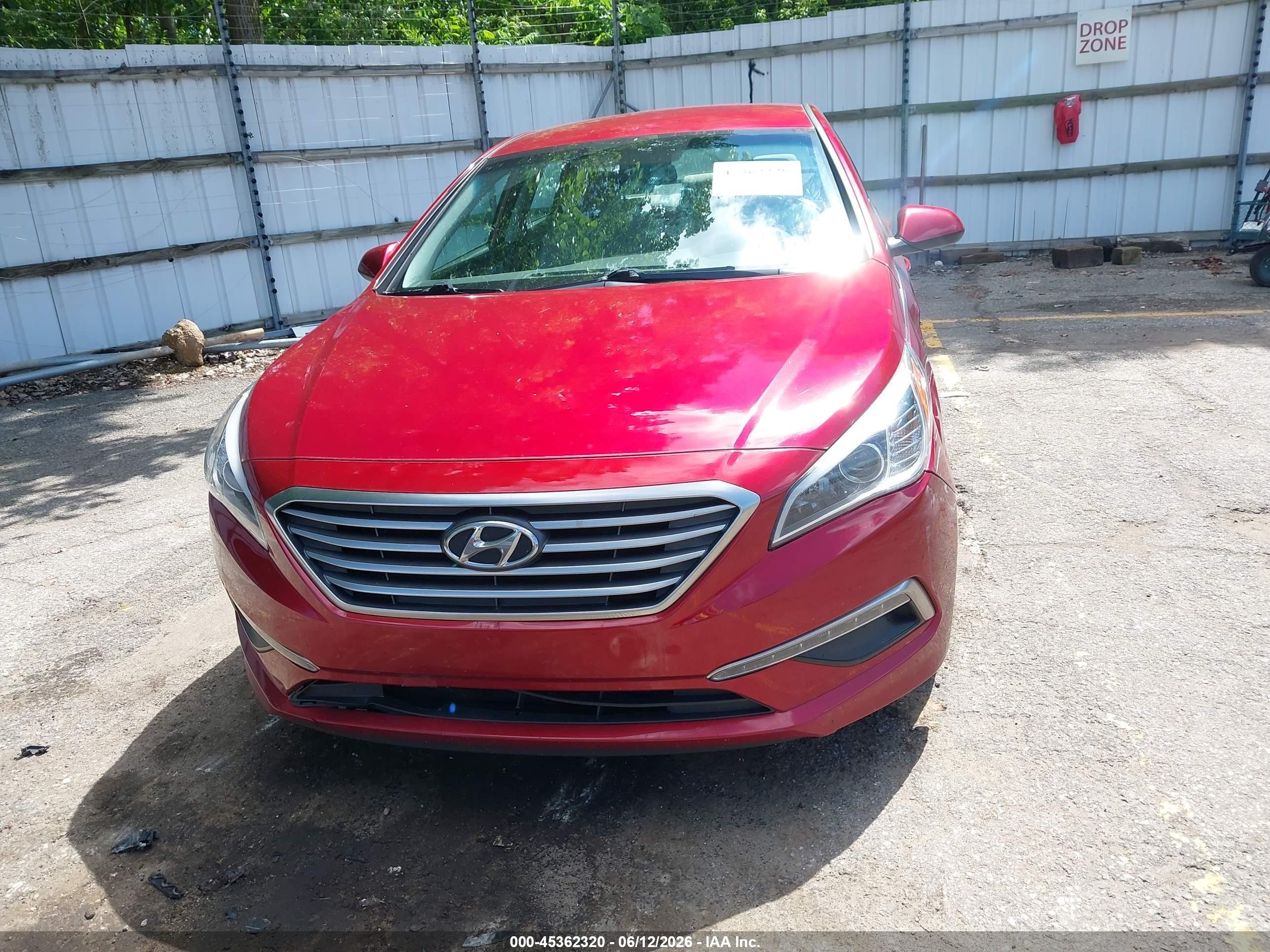 2015 Hyundai Sonata Se Красный vin: 5NPE24AF3FH144261