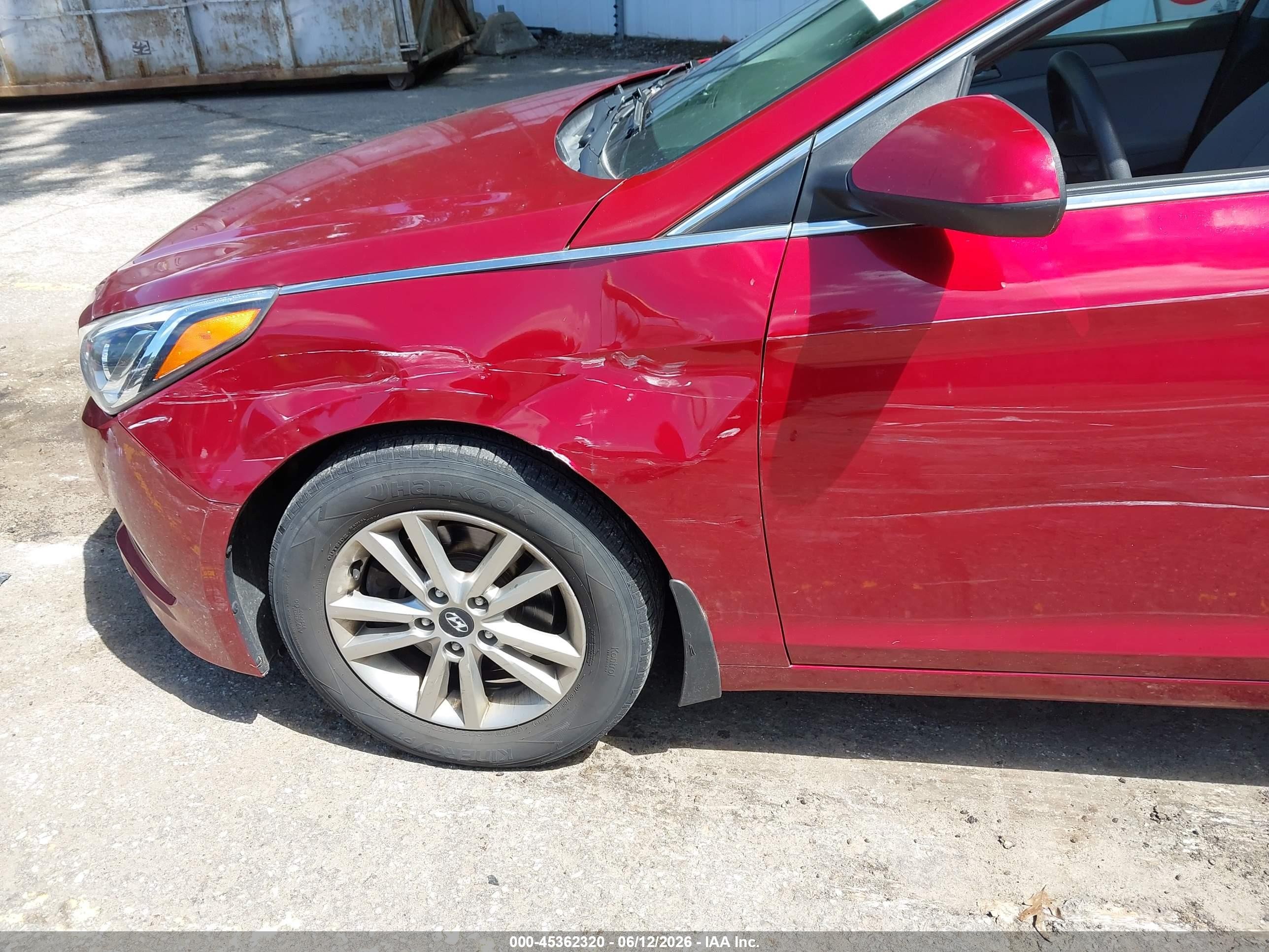 2015 Hyundai Sonata Se Красный vin: 5NPE24AF3FH144261