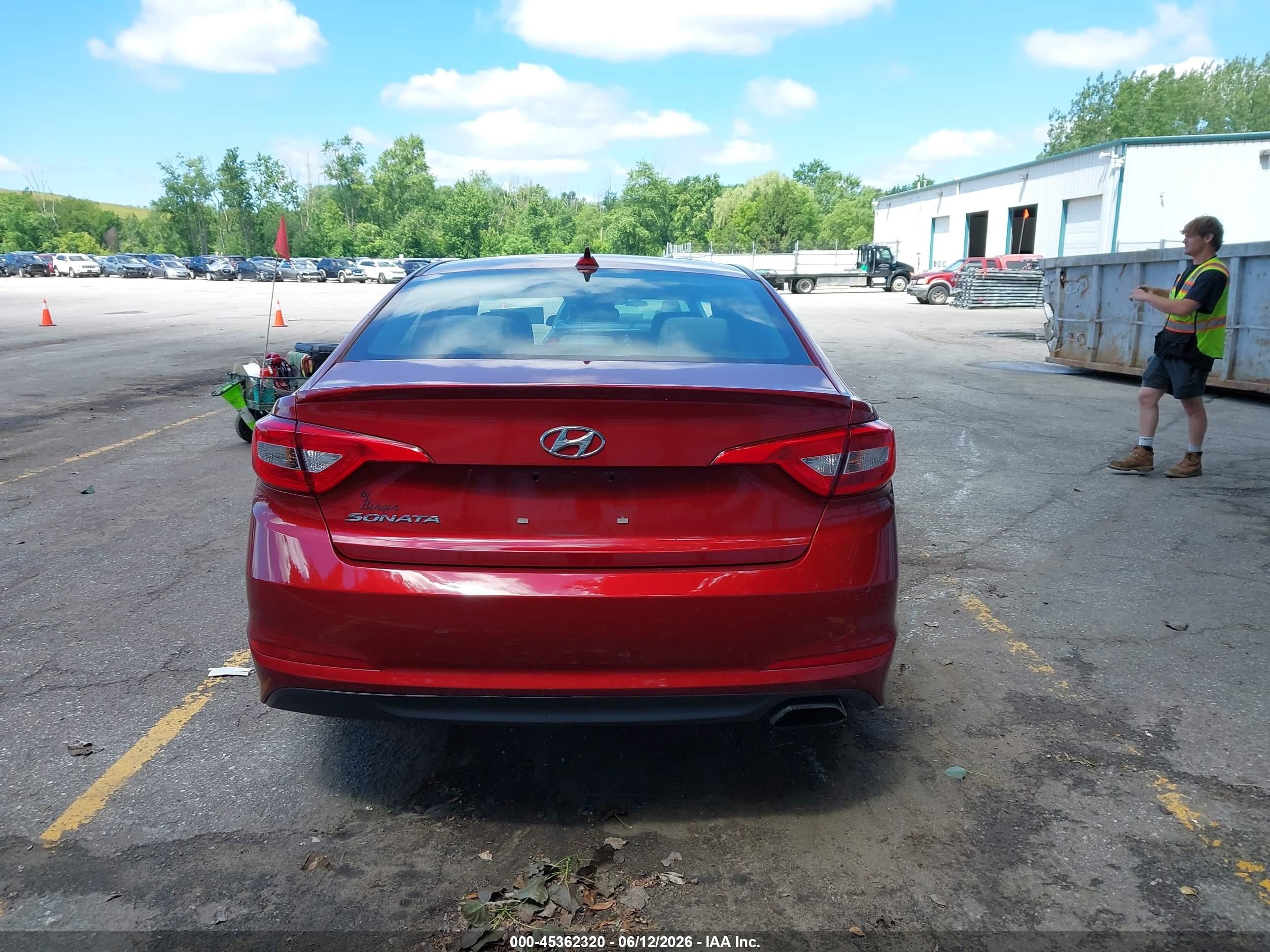 2015 Hyundai Sonata Se Красный vin: 5NPE24AF3FH144261