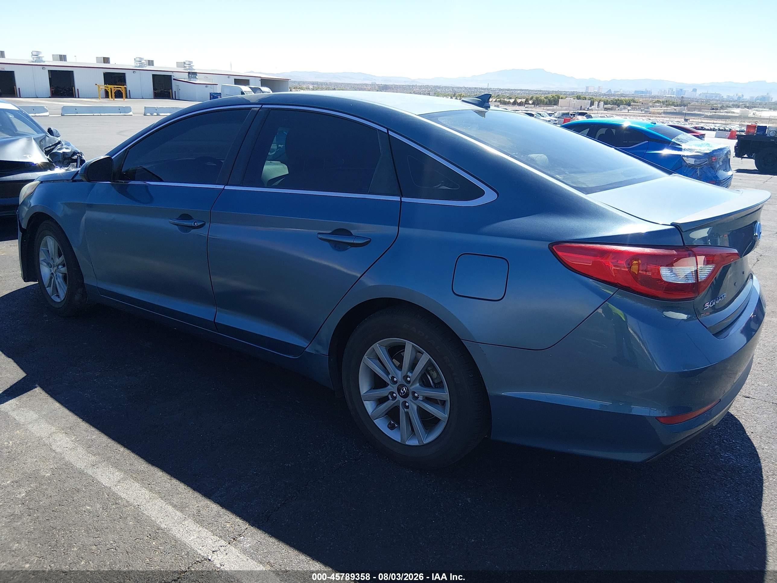 2015 Hyundai Sonata Se Синий vin: 5NPE24AF3FH160962