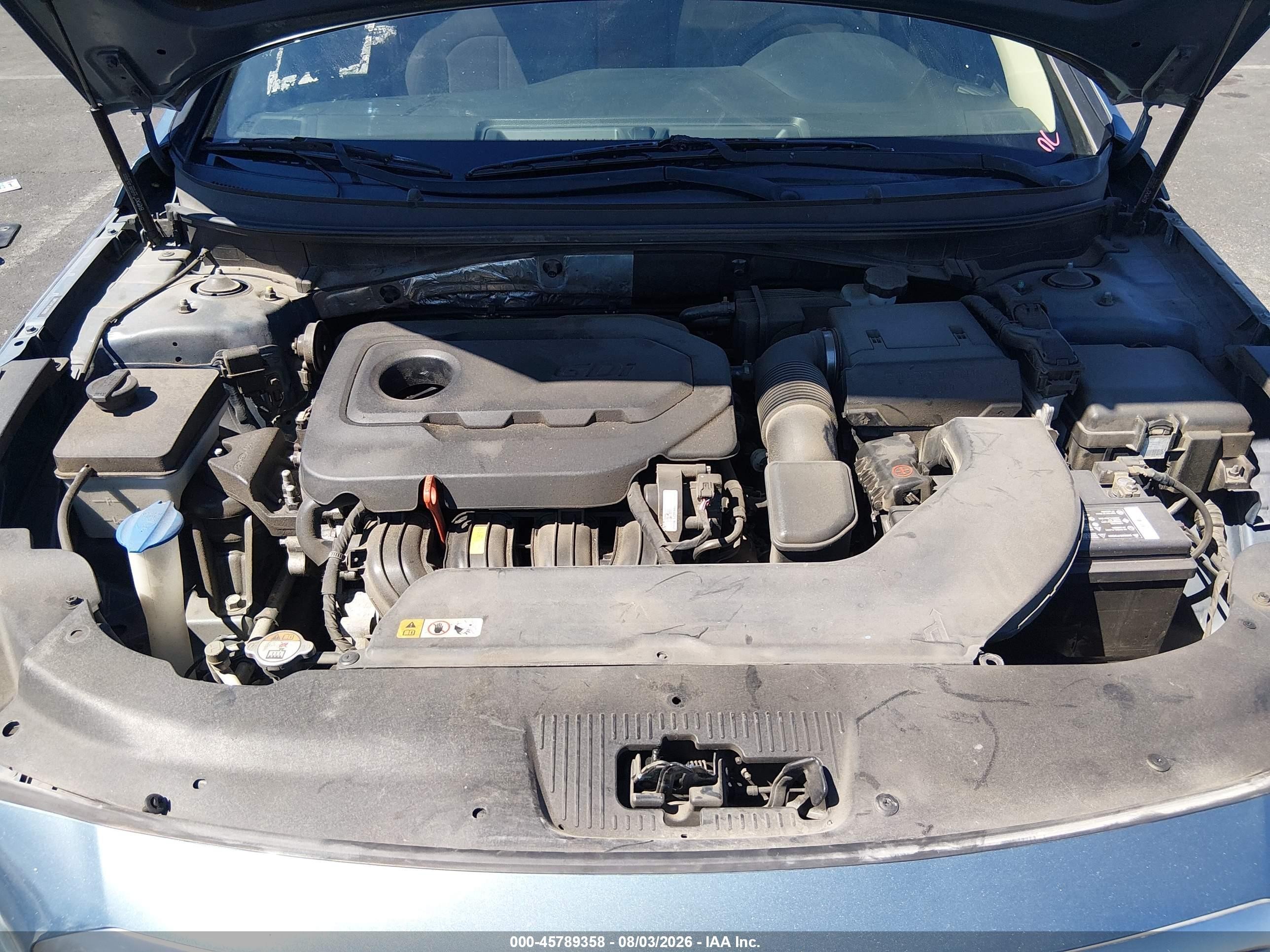 2015 Hyundai Sonata Se Синий vin: 5NPE24AF3FH160962