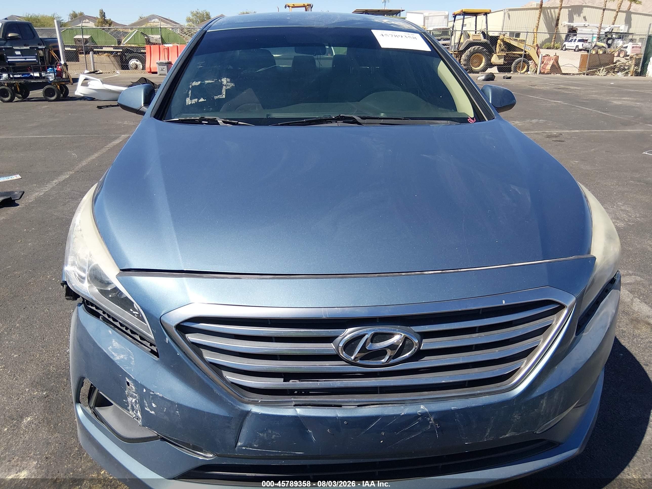 2015 Hyundai Sonata Se Синий vin: 5NPE24AF3FH160962
