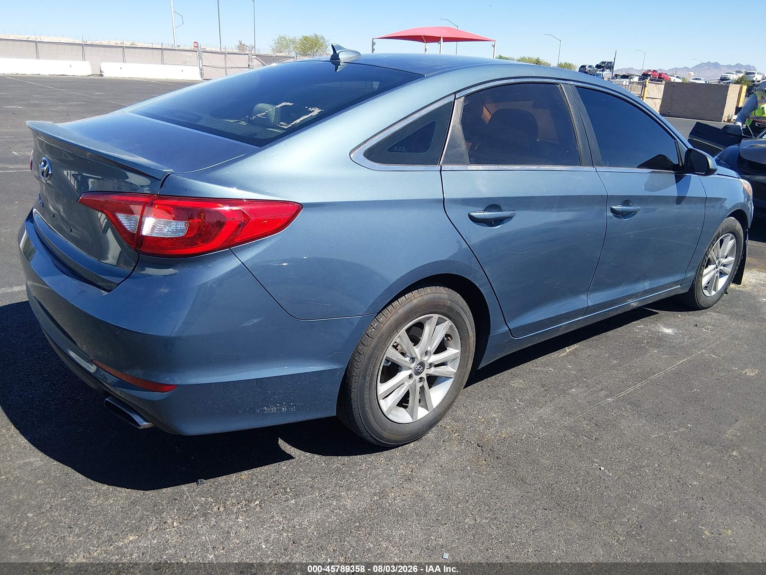 2015 Hyundai Sonata Se Синий vin: 5NPE24AF3FH160962