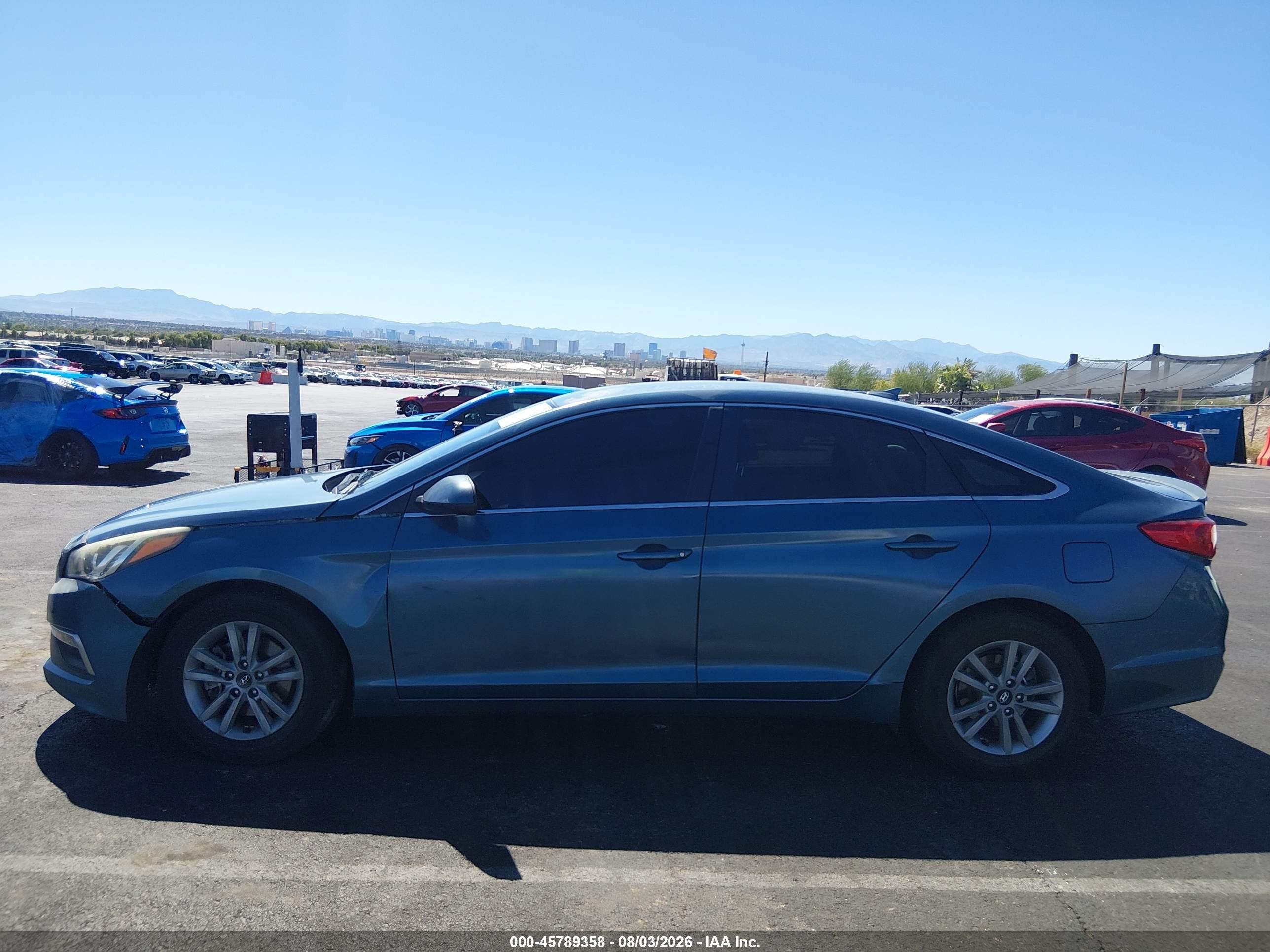 2015 Hyundai Sonata Se Синий vin: 5NPE24AF3FH160962