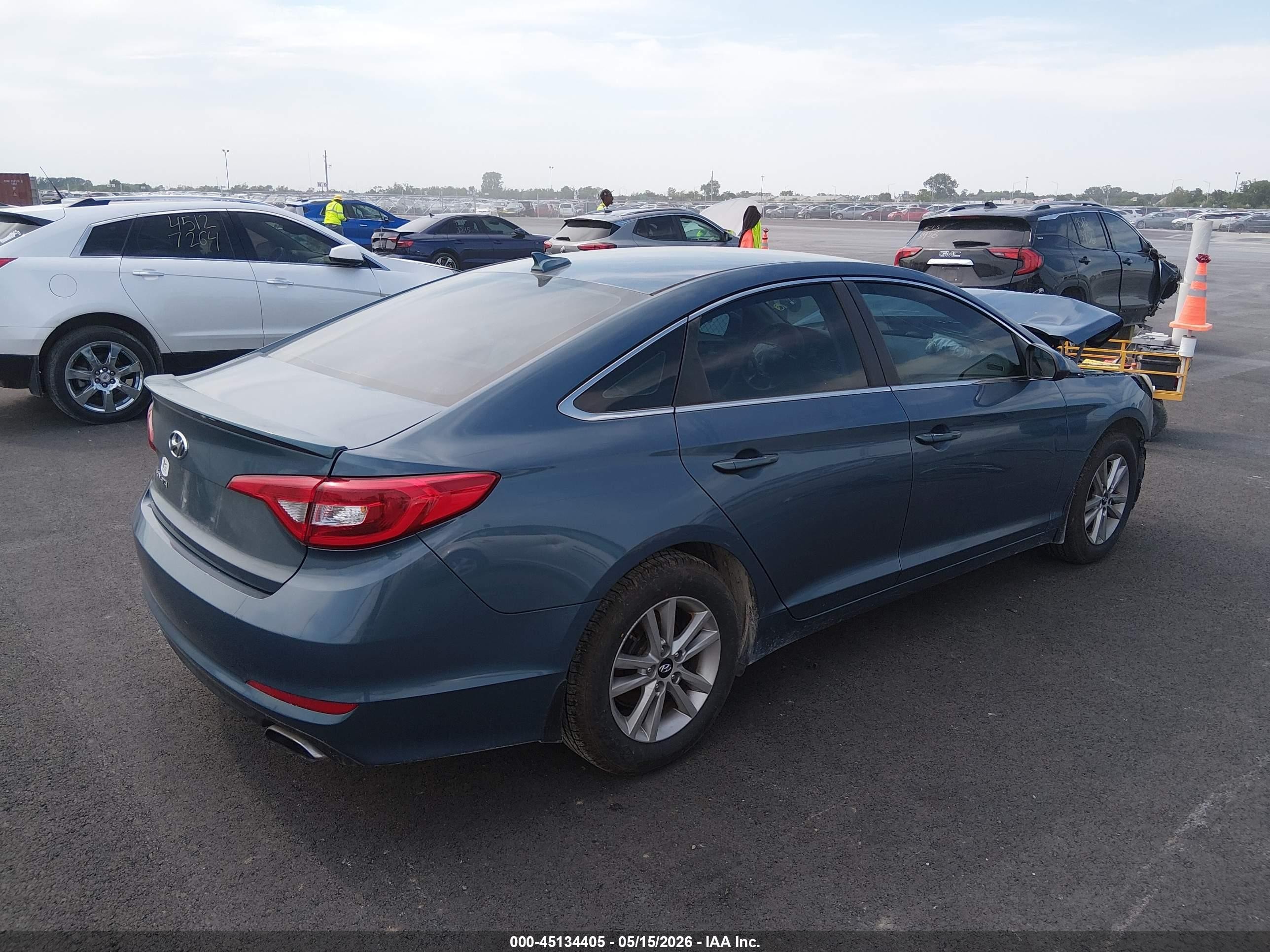 2015 Hyundai Sonata Se Blue vin: 5NPE24AF3FH165109