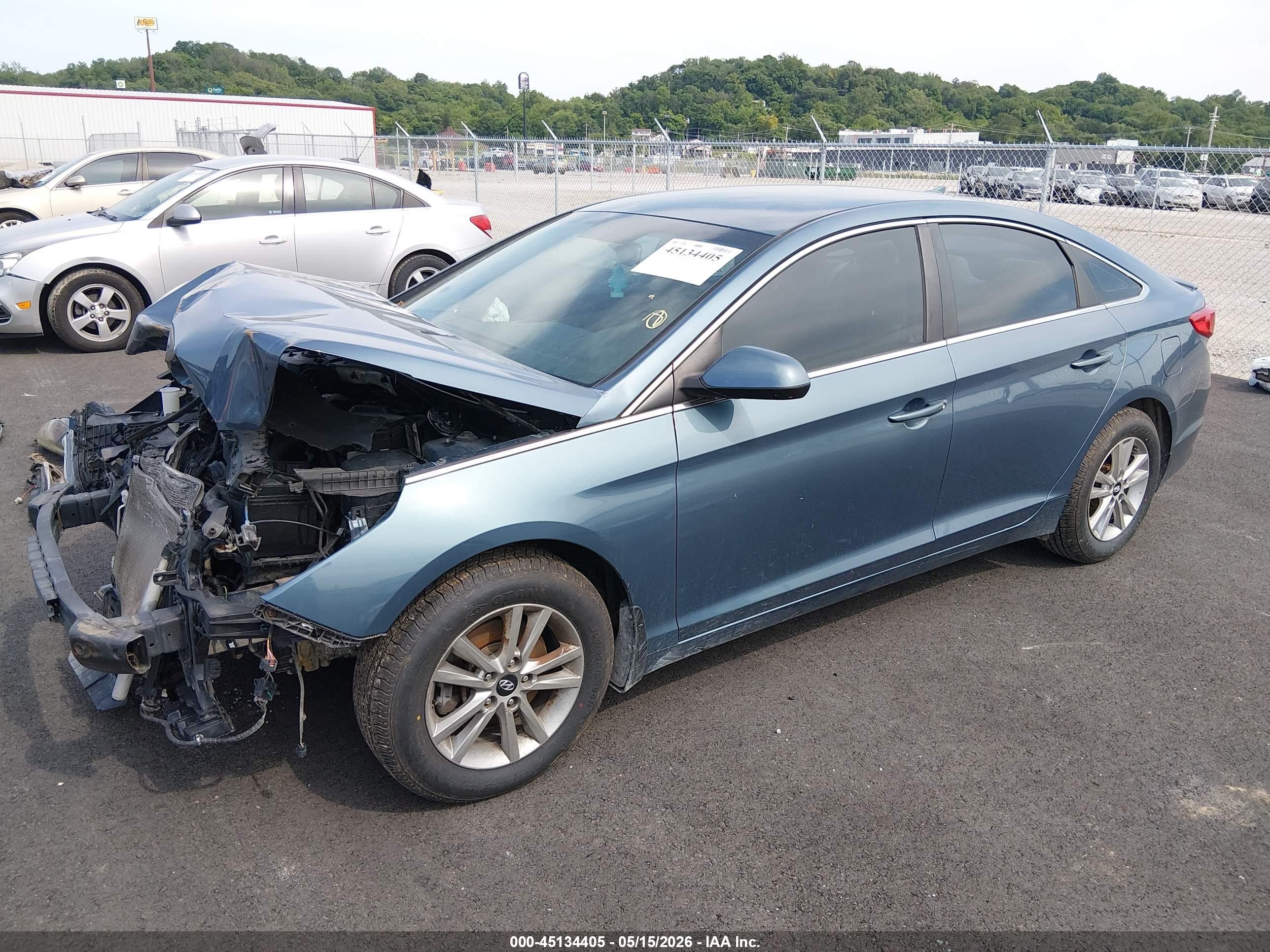 2015 Hyundai Sonata Se Blue vin: 5NPE24AF3FH165109
