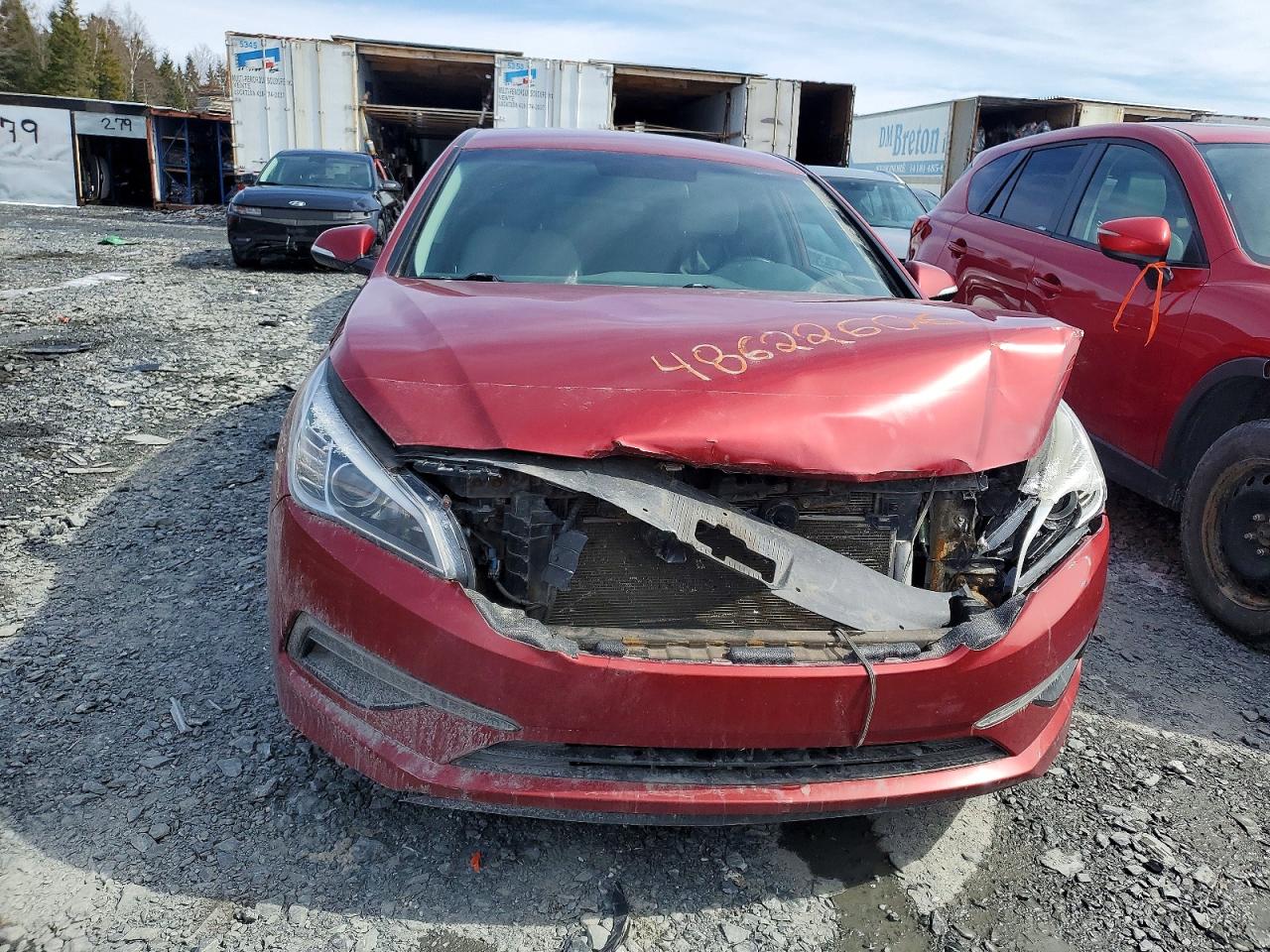 2015 Hyundai Sonata Se Red vin: 5NPE24AF3FH166843