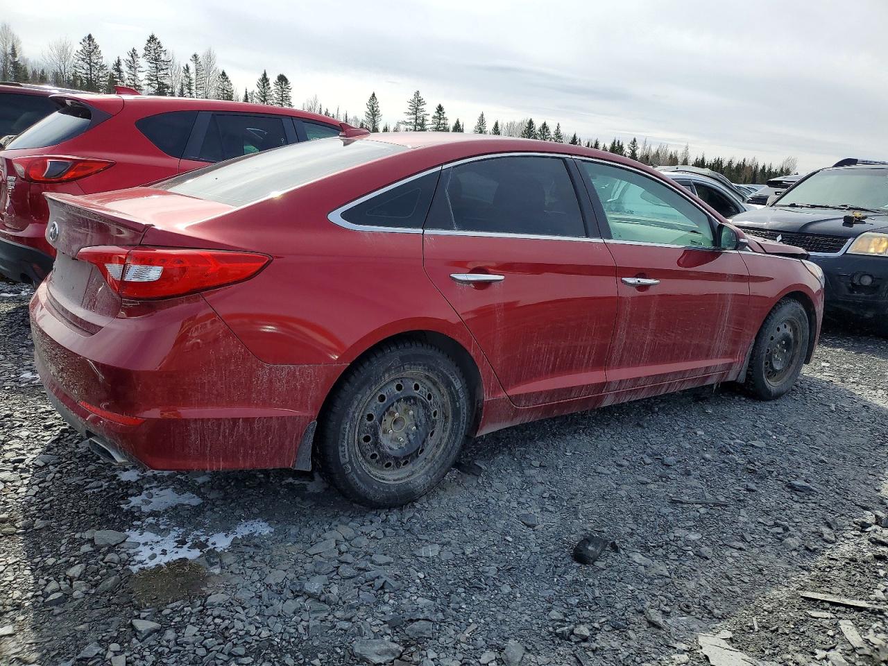 2015 Hyundai Sonata Se Red vin: 5NPE24AF3FH166843