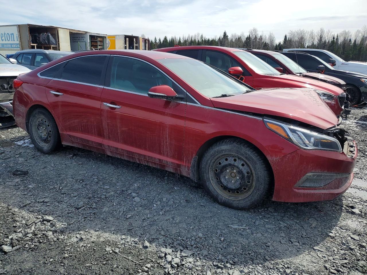 2015 Hyundai Sonata Se Red vin: 5NPE24AF3FH166843