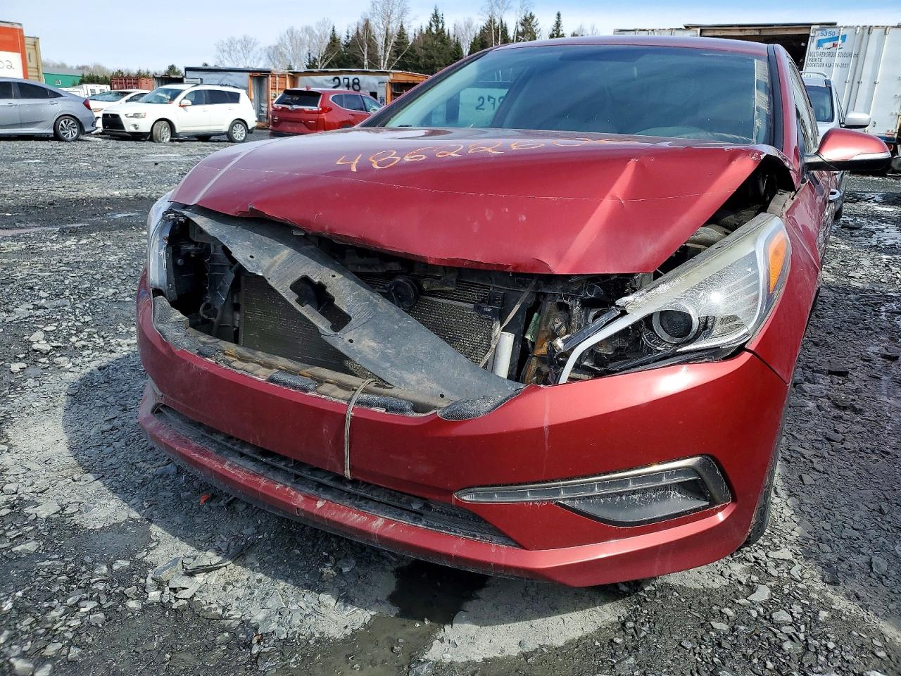 2015 Hyundai Sonata Se Red vin: 5NPE24AF3FH166843