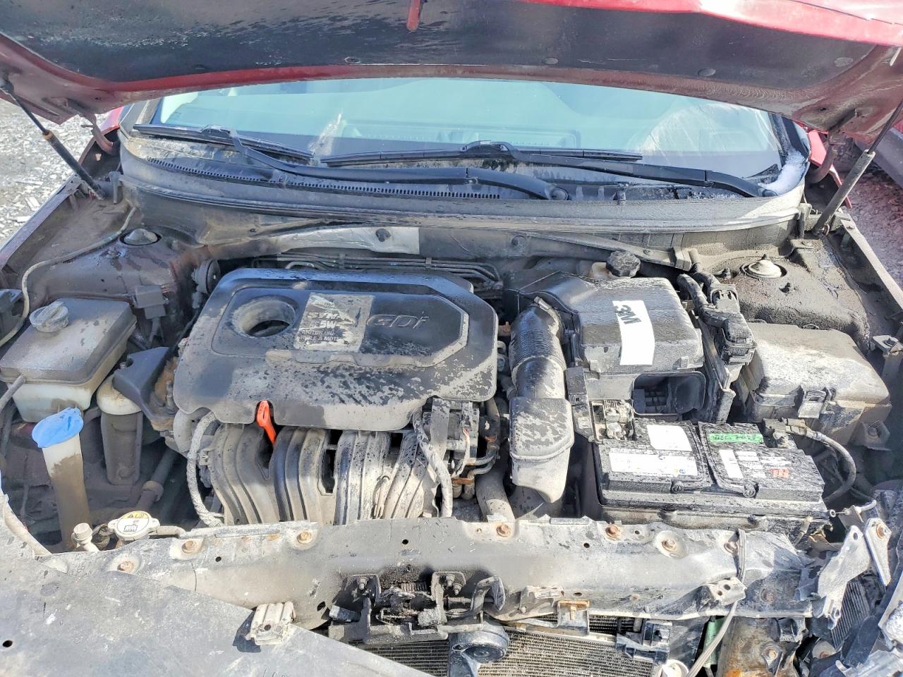 2015 Hyundai Sonata Se Red vin: 5NPE24AF3FH166843