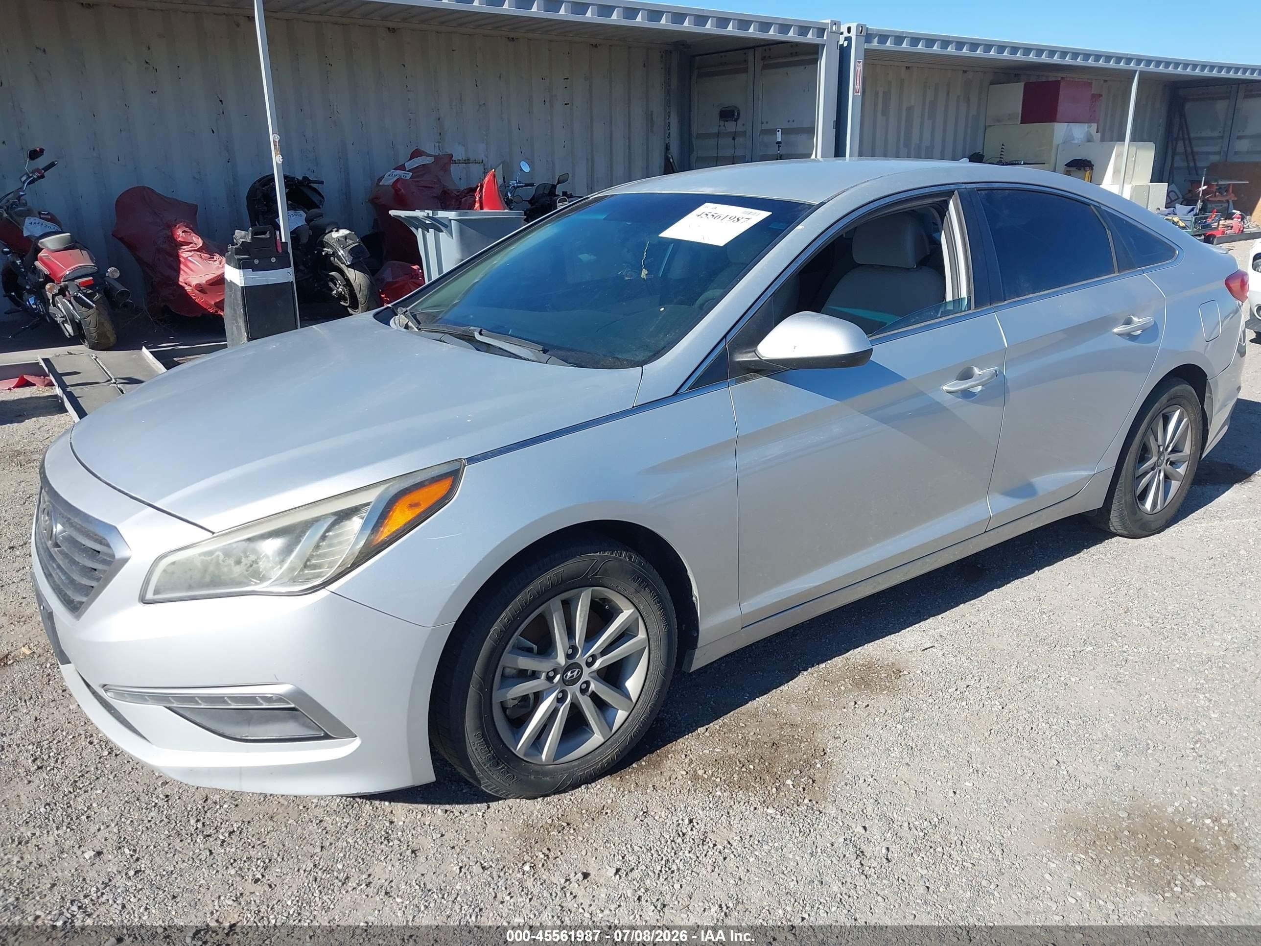 2015 Hyundai Sonata Se Silver vin: 5NPE24AF3FH168057