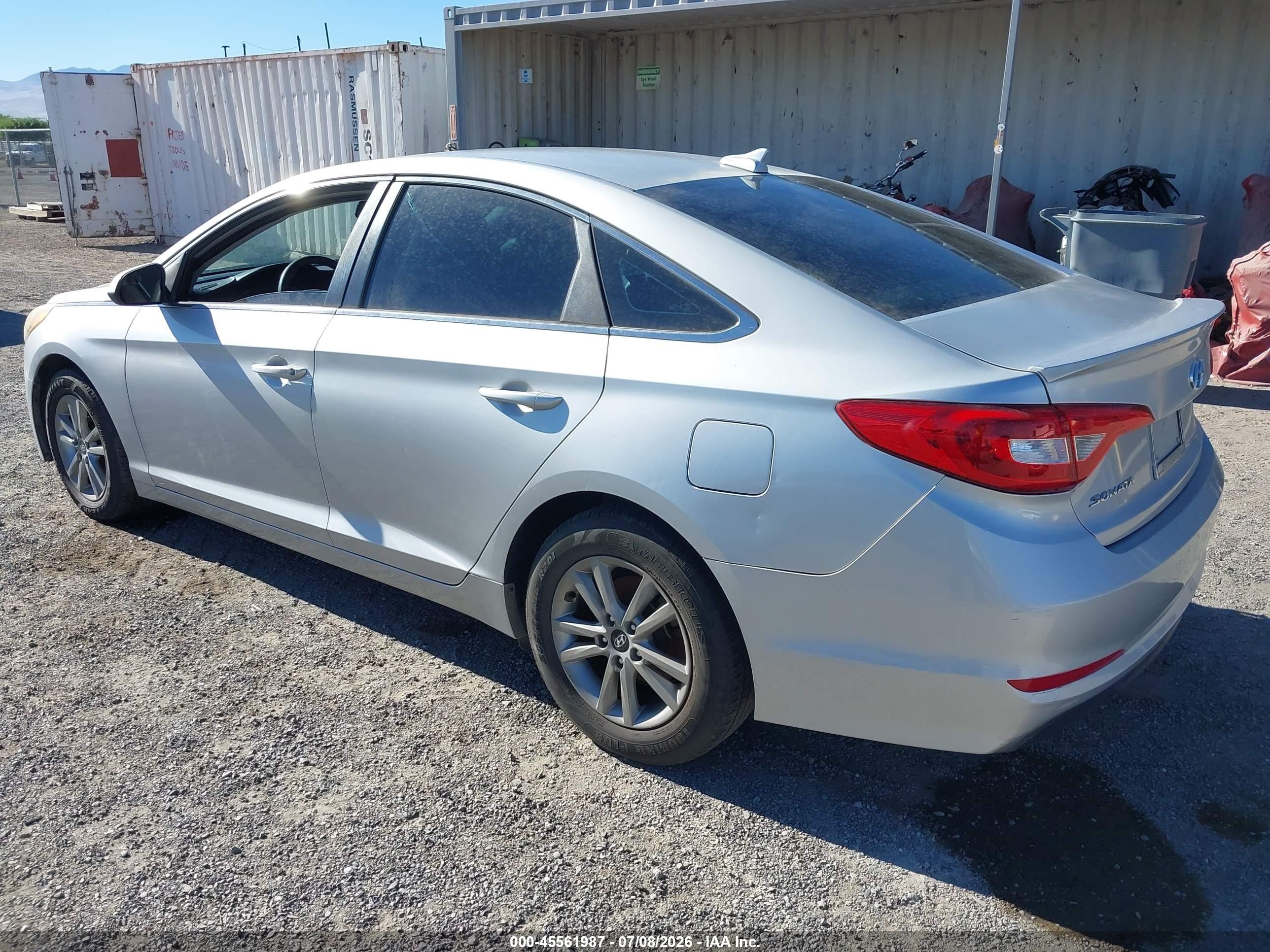 2015 Hyundai Sonata Se Silver vin: 5NPE24AF3FH168057