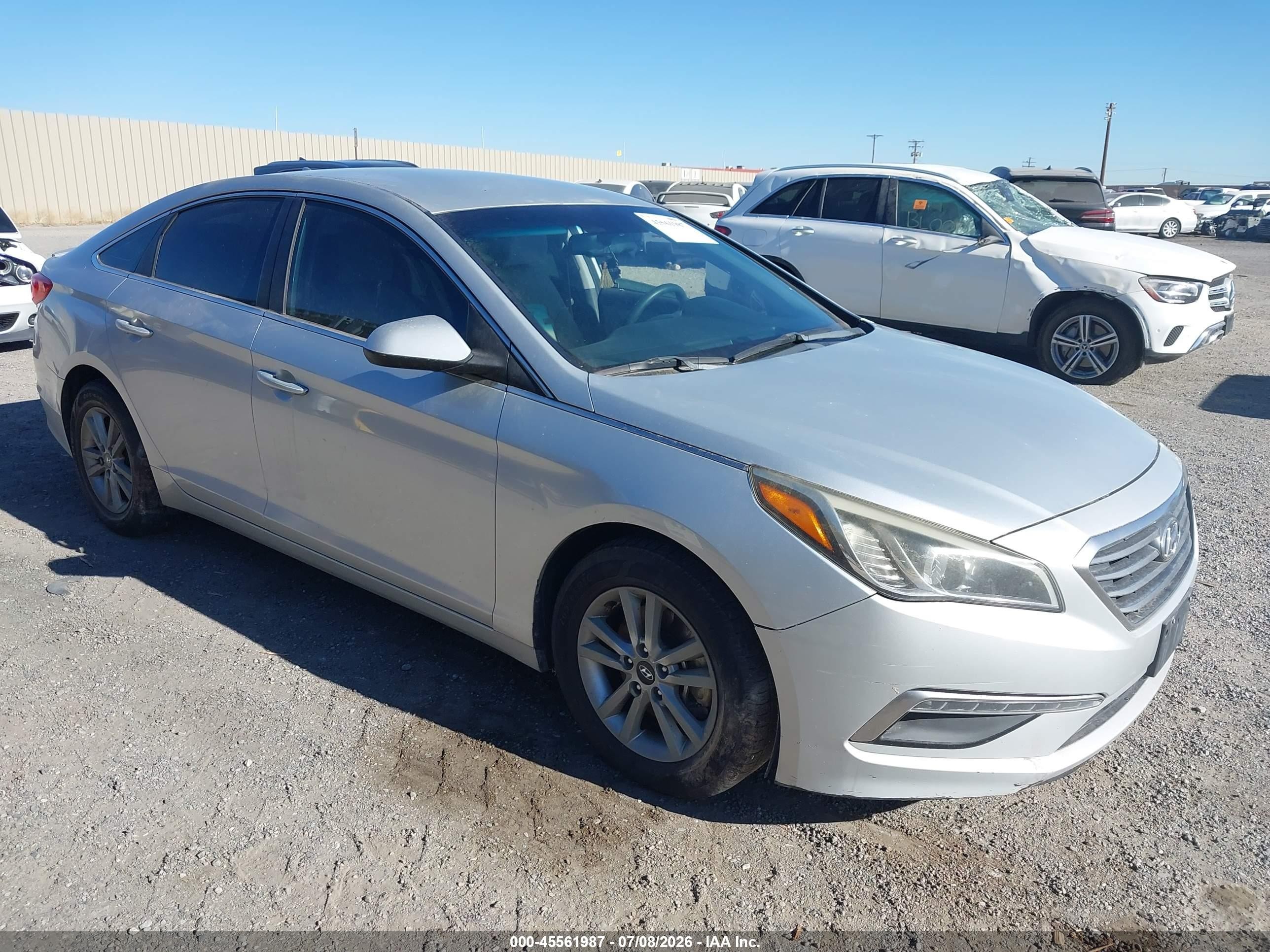 2015 Hyundai Sonata Se Silver vin: 5NPE24AF3FH168057
